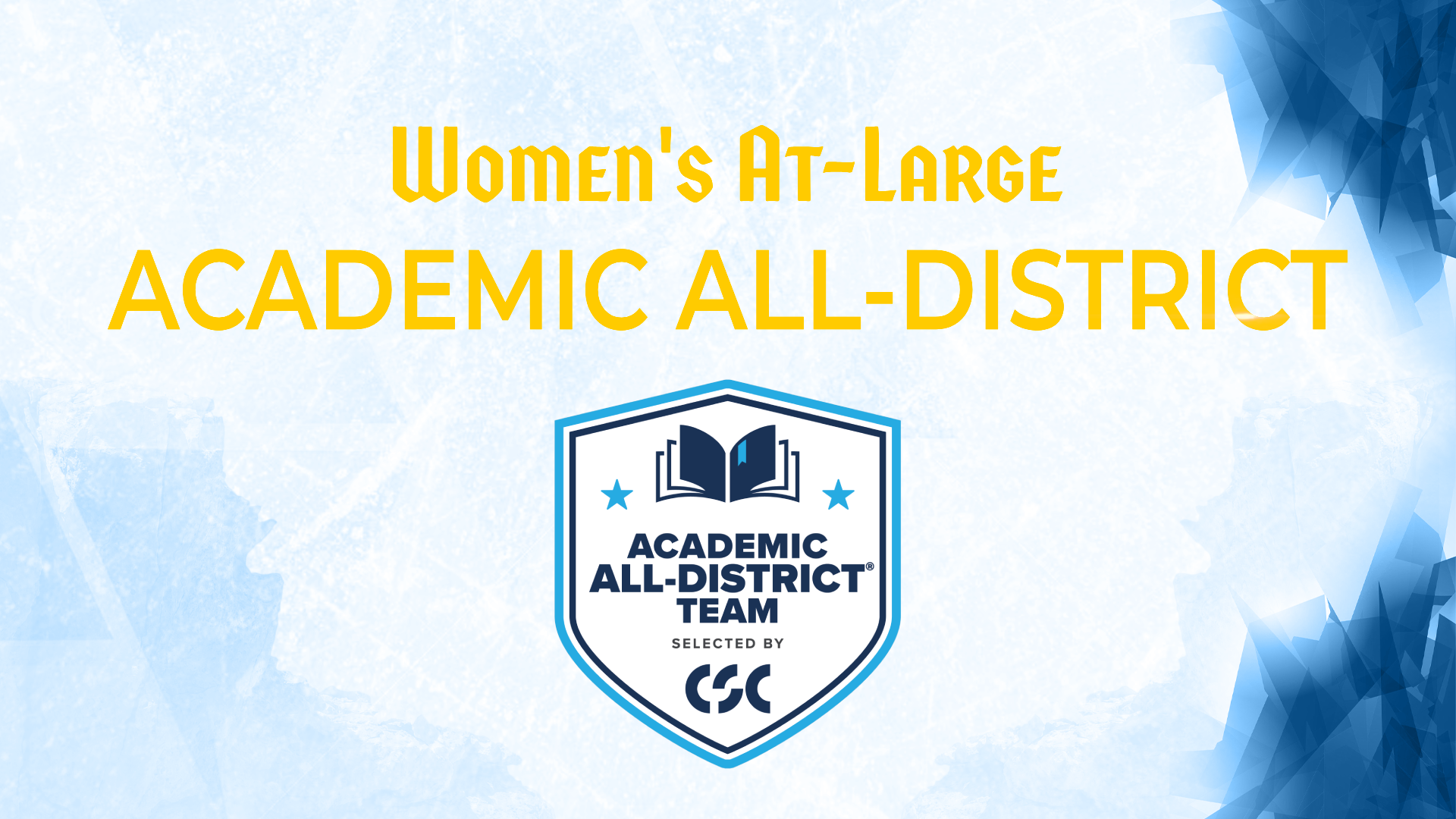 Women's CSC All-District At-Large