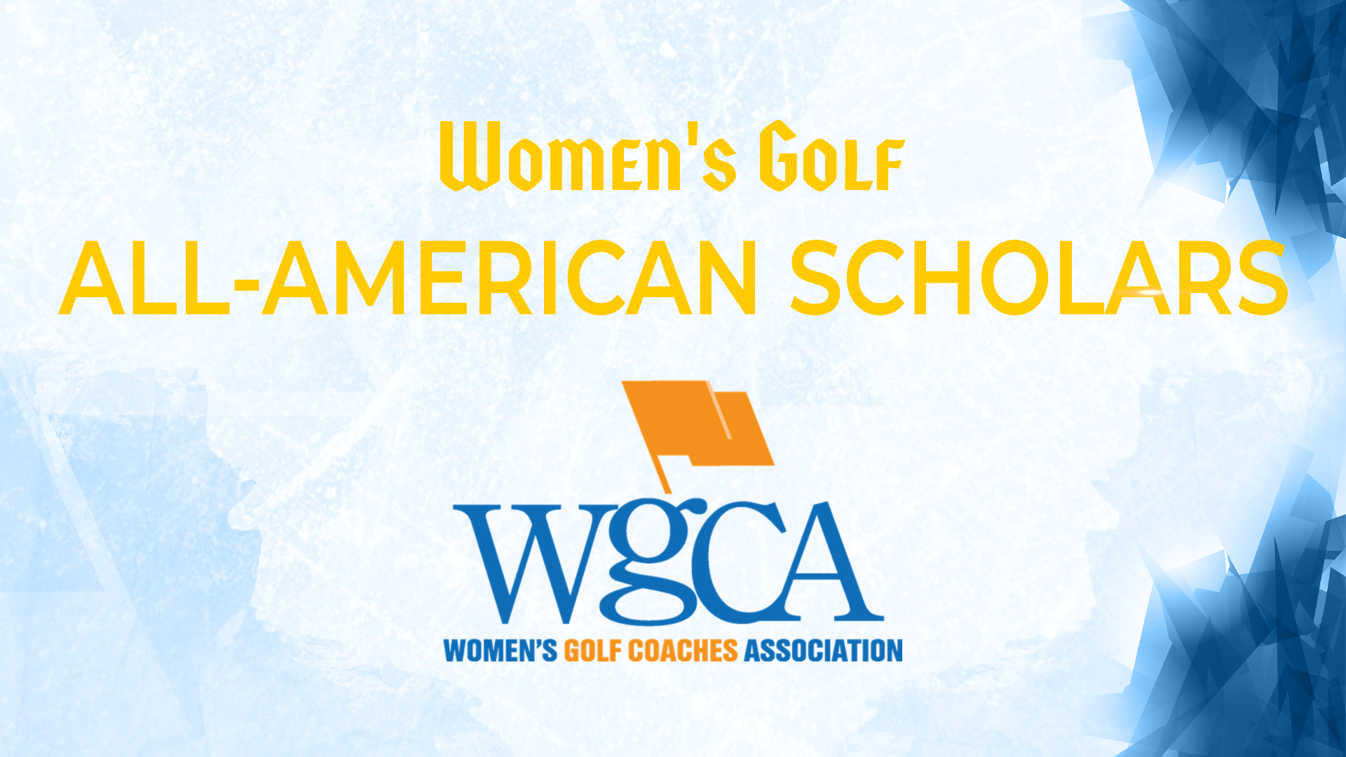 WGCA Scholar Athletes