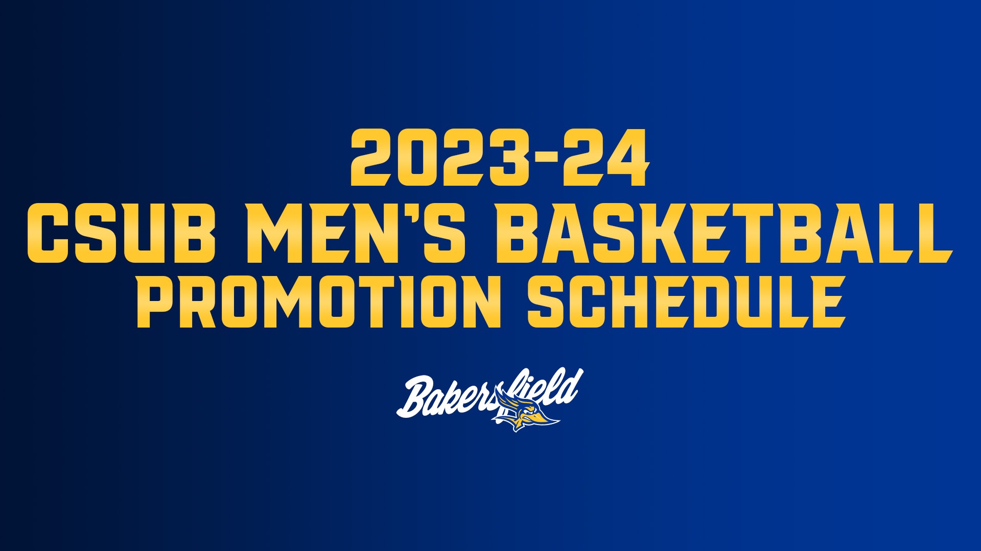 202324 Roadrunner Men's Basketball Promotions Schedule California State University at