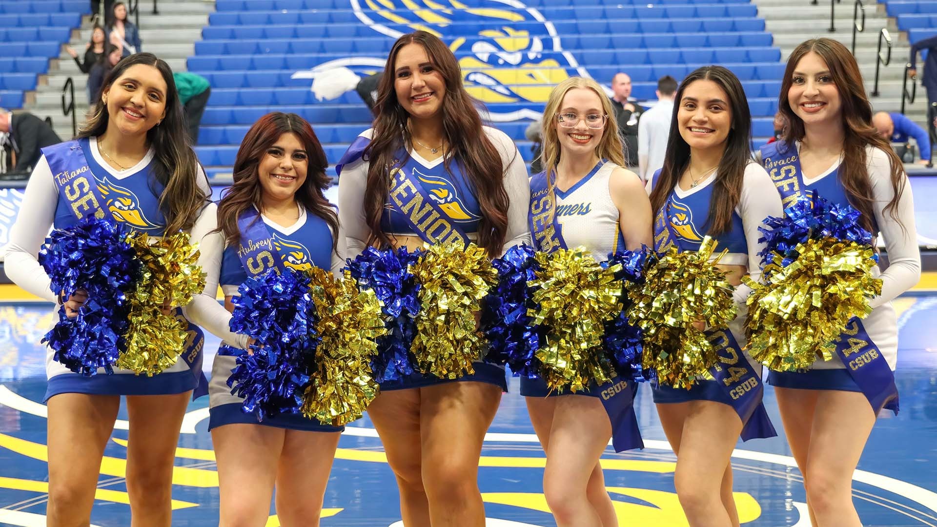 Seniors honored at halftime California State University at