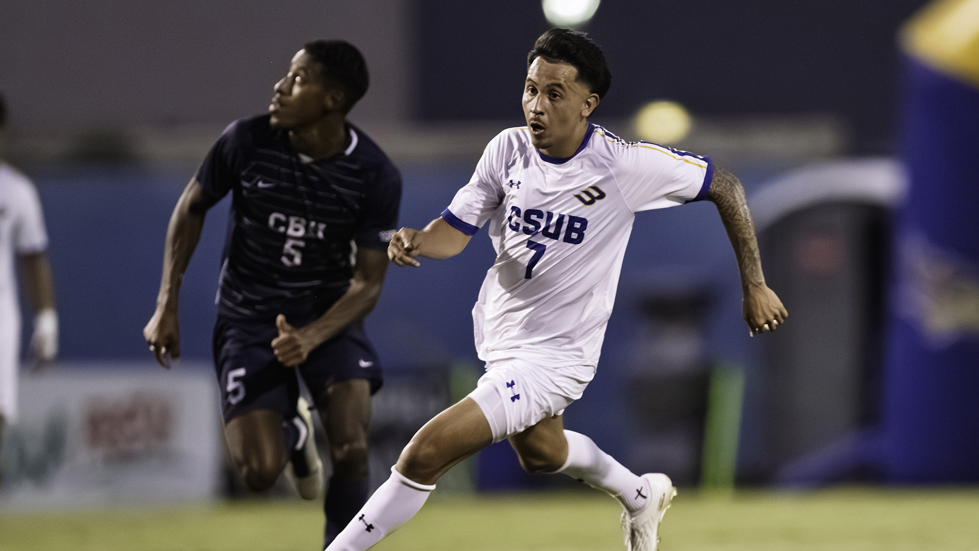 CSUB Men's Soccer drops the home opener to Cal Baptist 2-1.