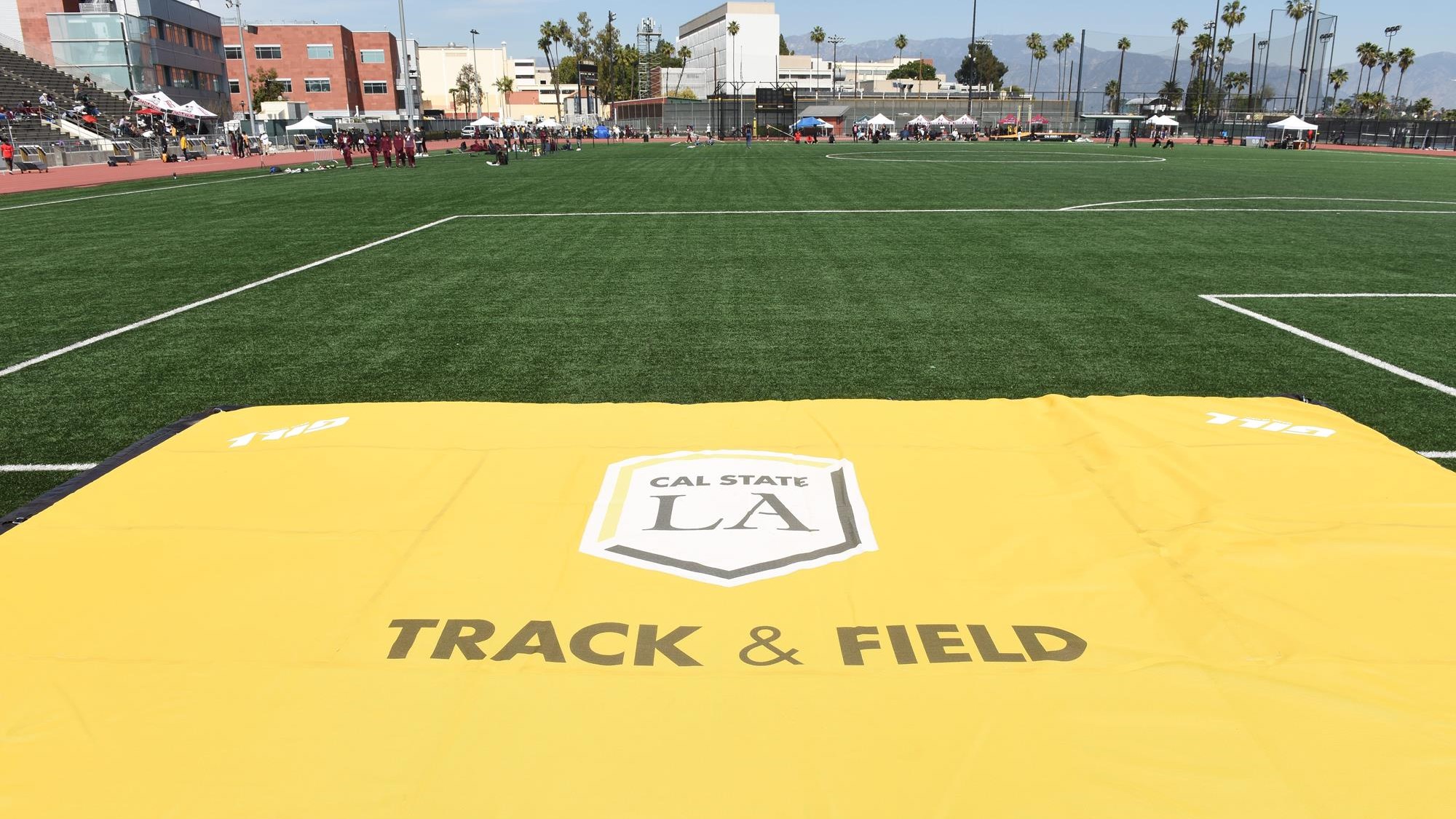 track and field high jump landing area