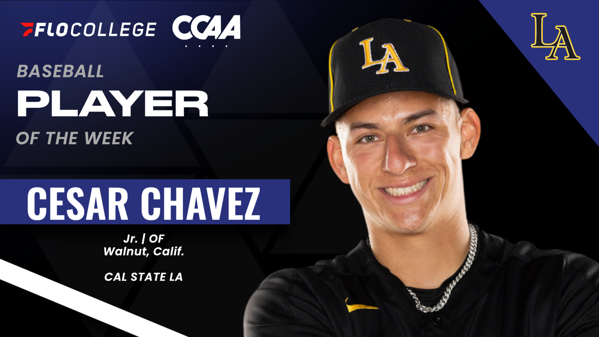 cesar chavez player of the week graphic