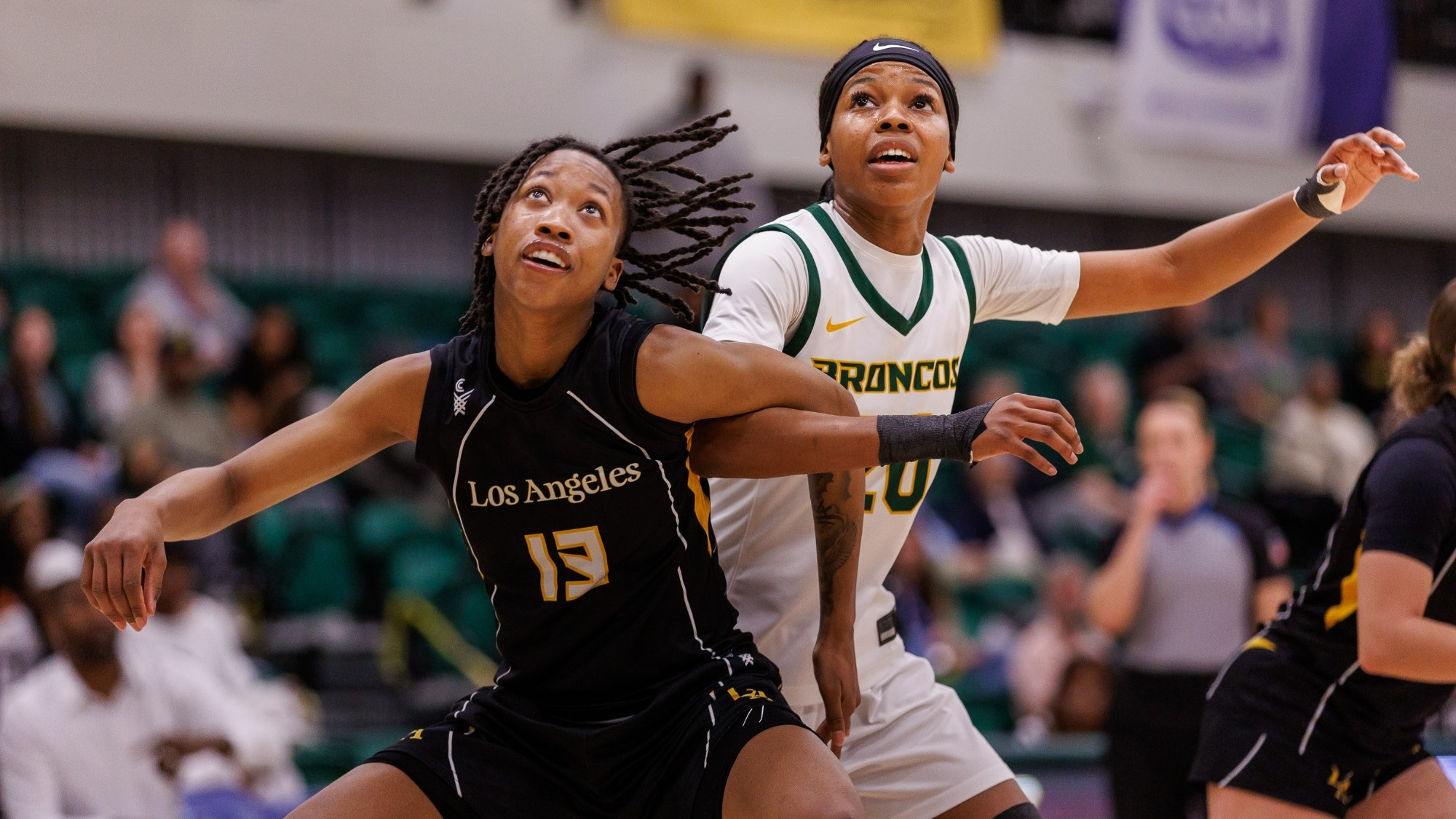 mariah blake battles for a rebound in ccaa tournament championship game