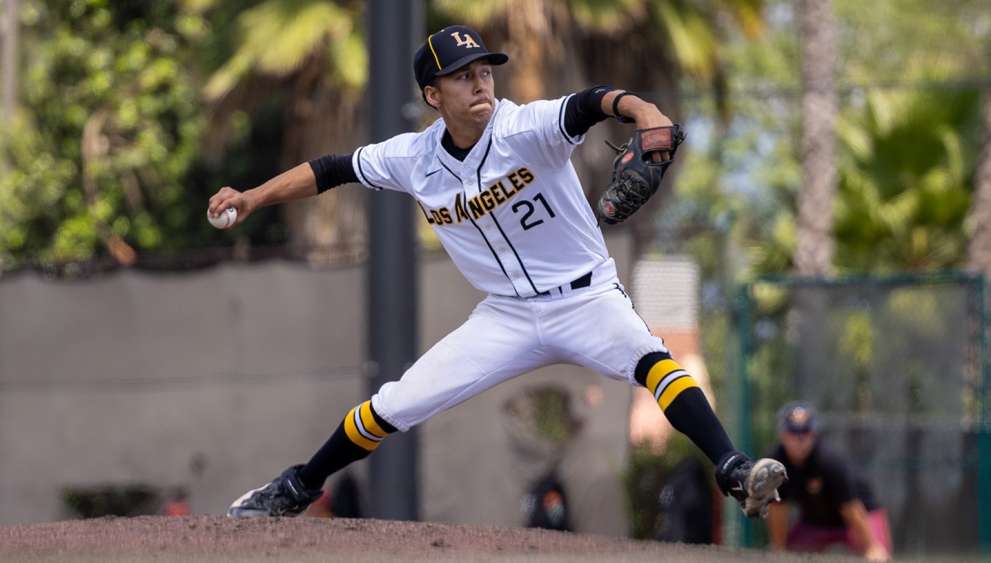 brandon gutierrez fires to the plate