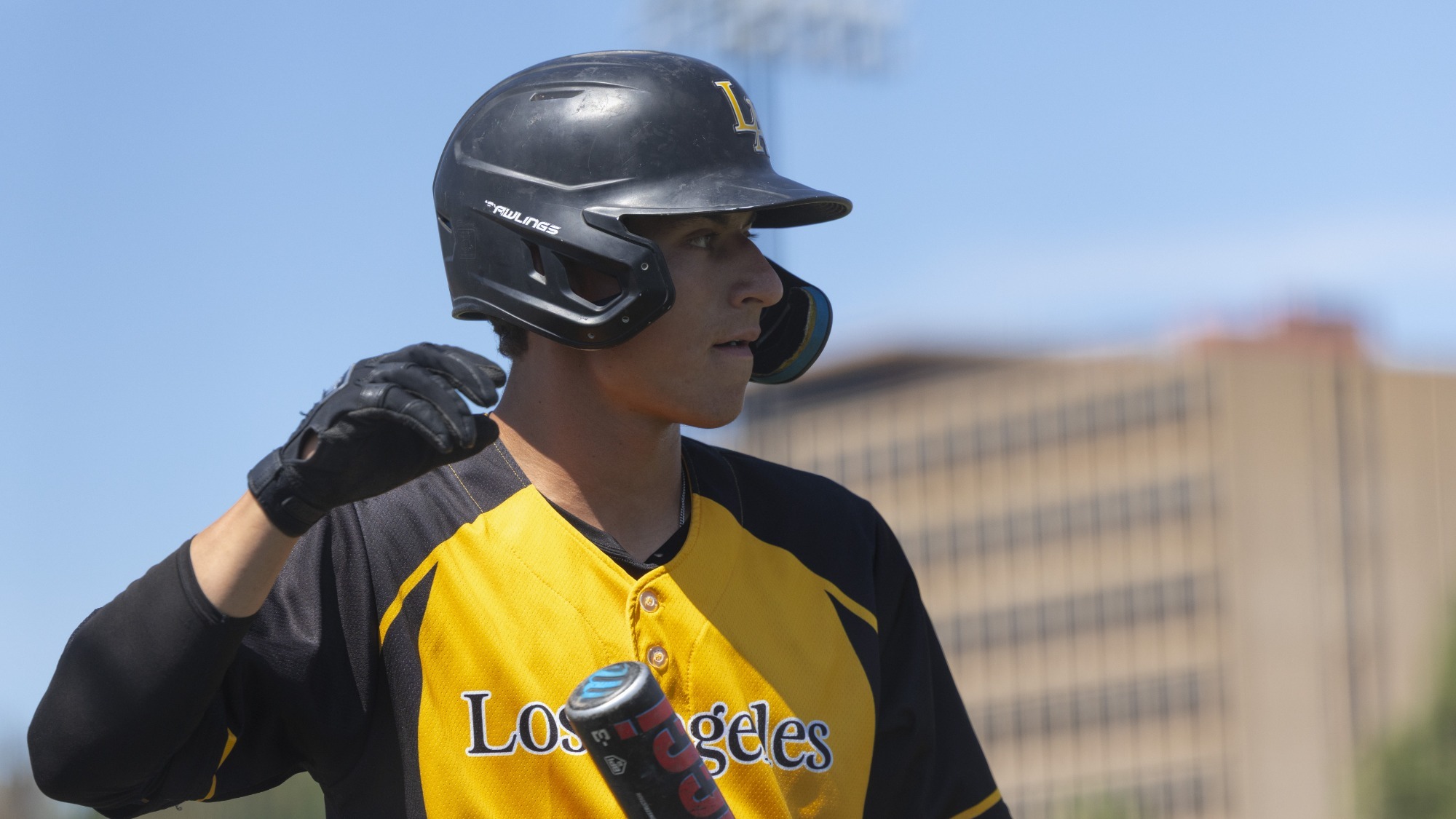 cesar chavez gets ready to bat 