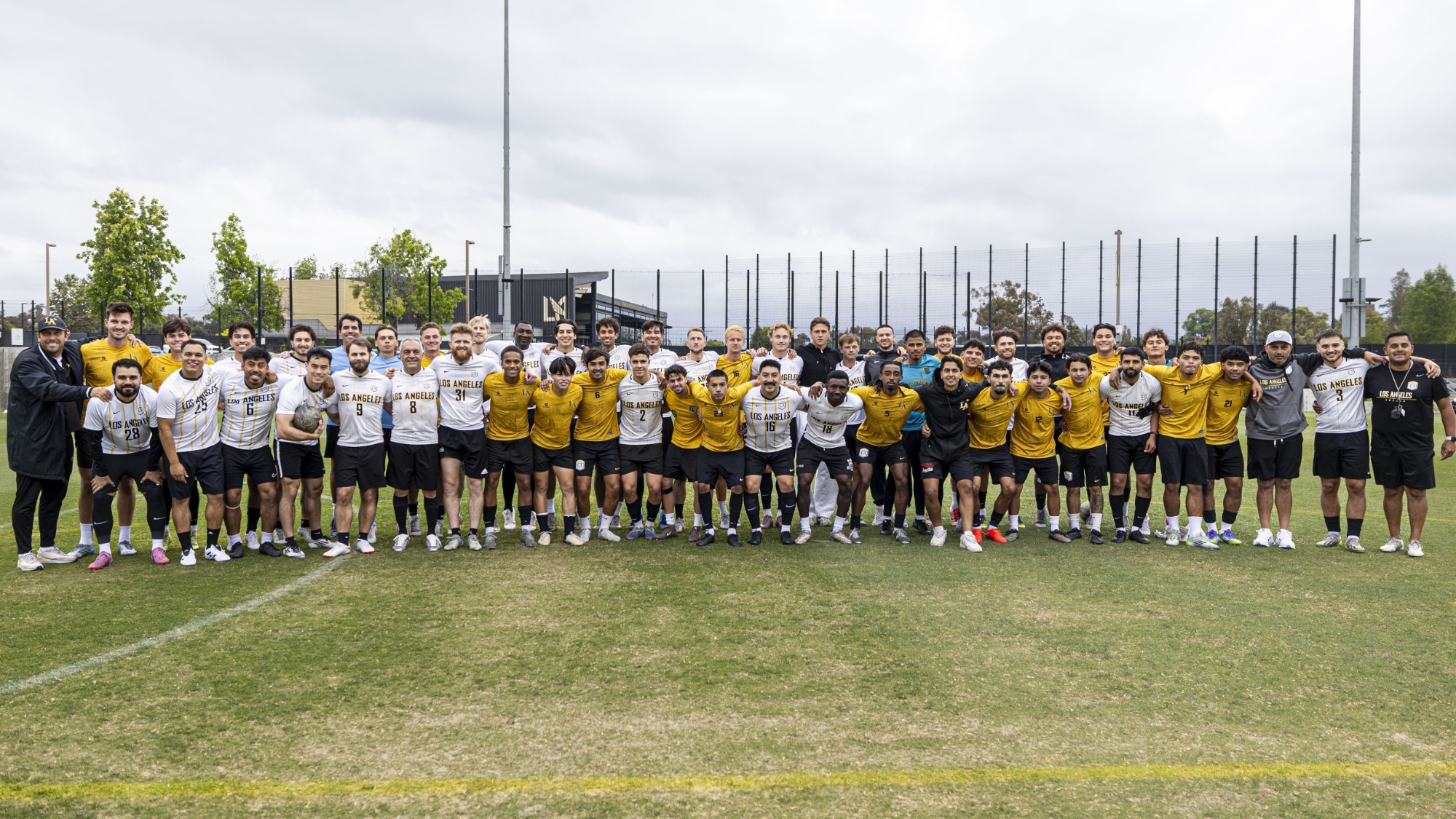 golden eagles soccer alumni group photo