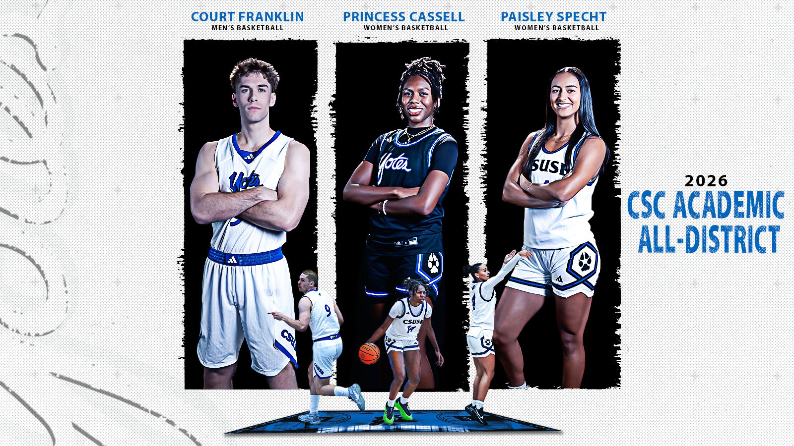 CSC Academic All District Basketball 2026