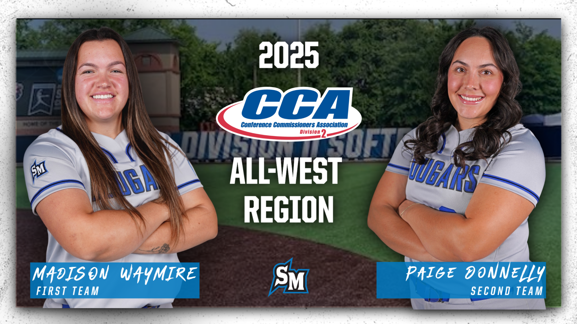 D2 CCAA 2025 Softball Waymire, Donnelly