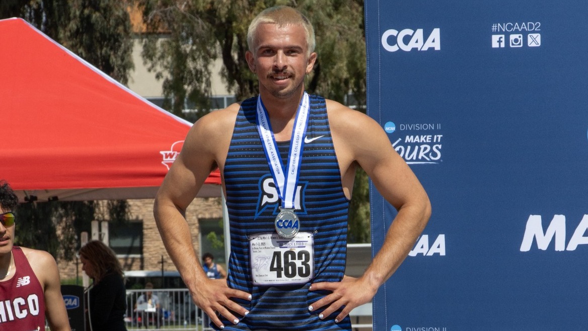 Braden Oberg - CCAA Men's 800-Meter Run Silver Medalist