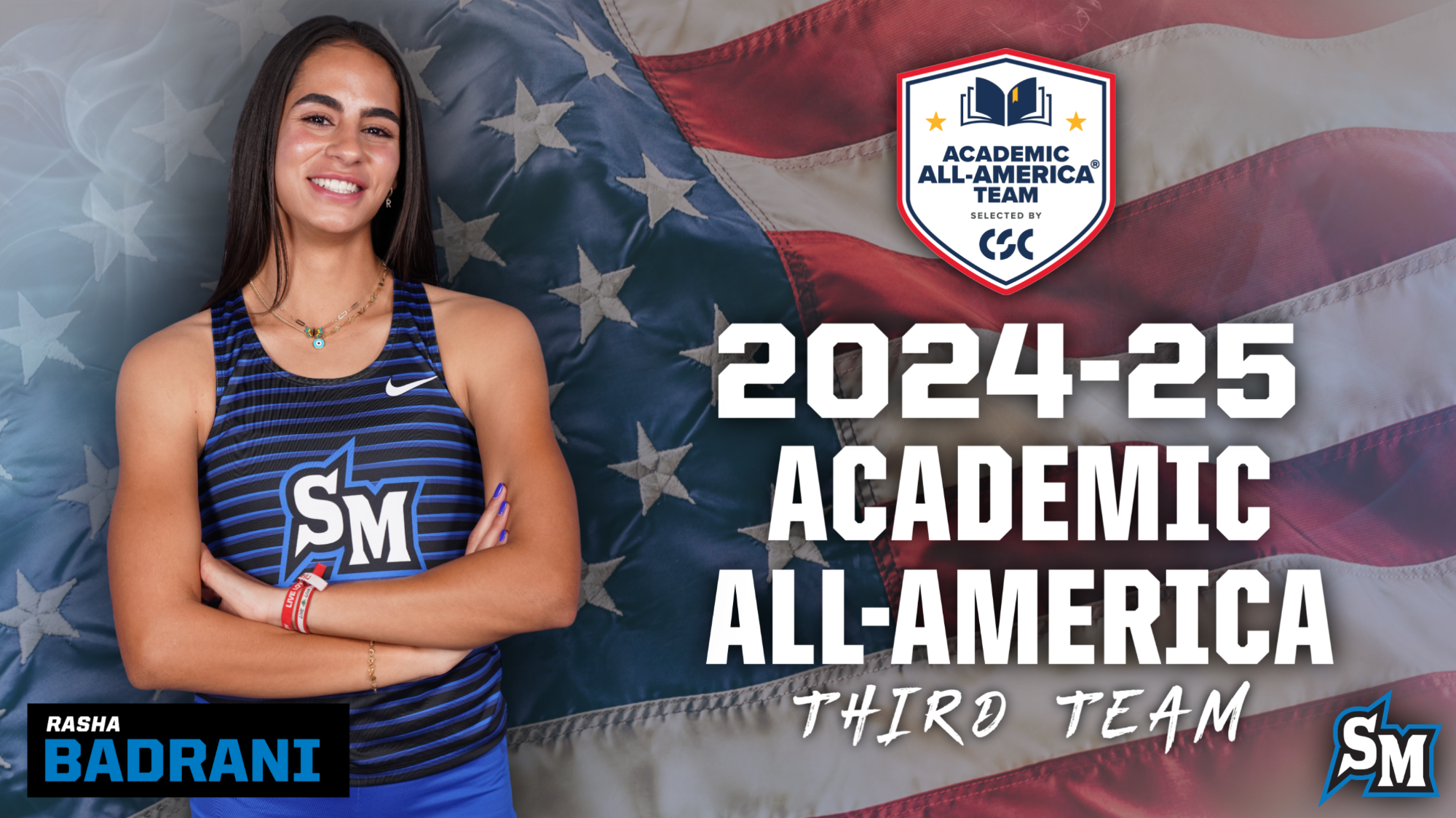 Rasha Badrani CSC 2024-25 Academic All-America Third Team