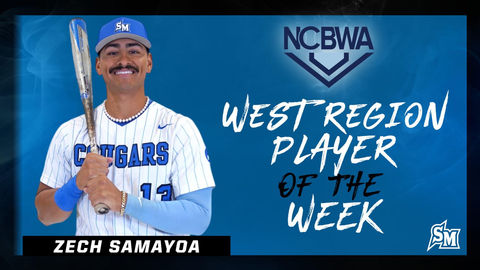 Zech Samayoa - NCBWA West Region Player of the Week