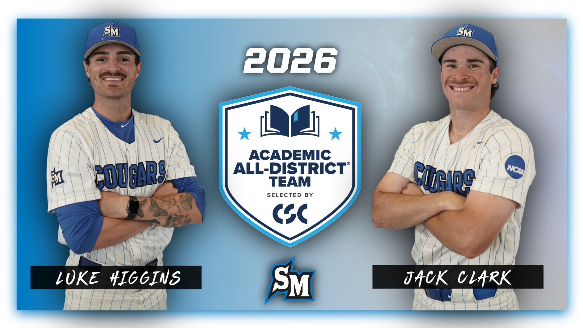 2026 CSC Academic All-District Team - Luke Higgins & Jack Clark
