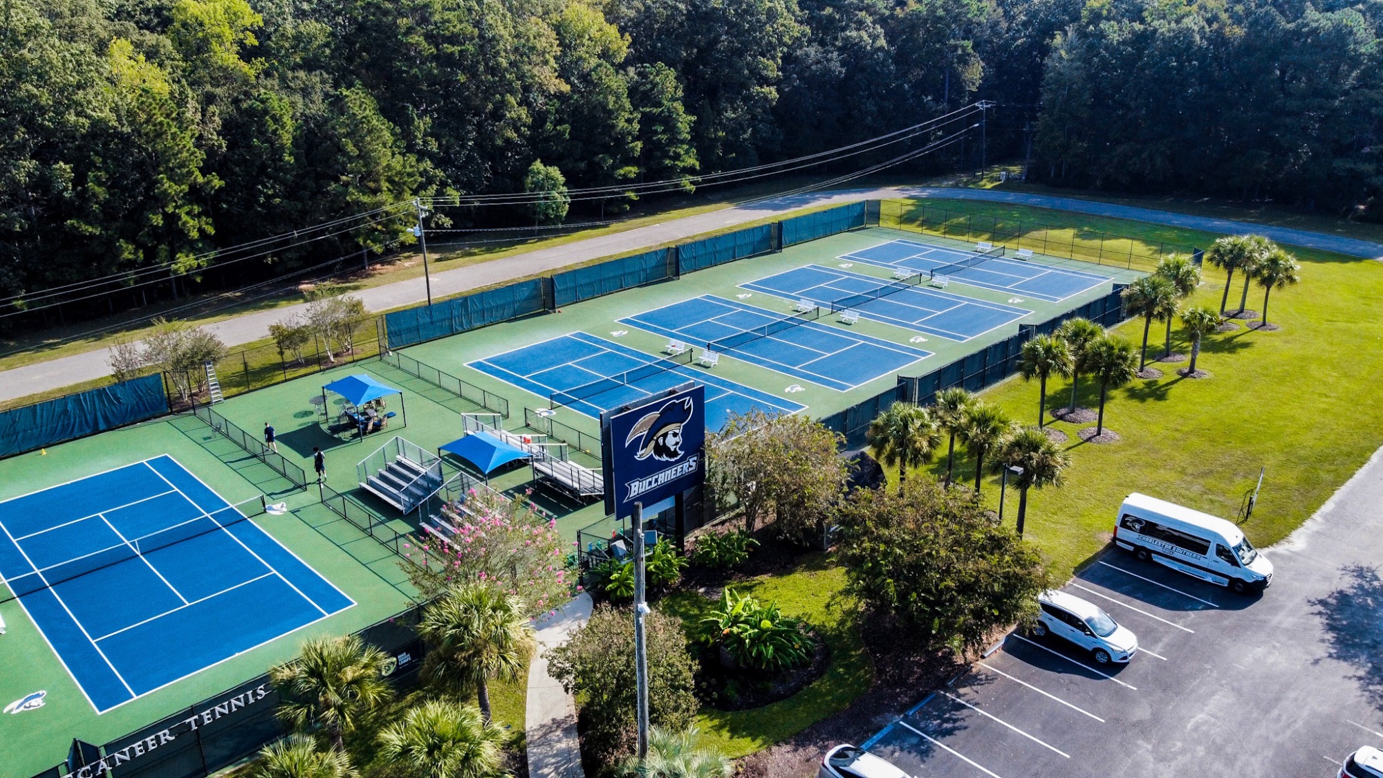 Tennis Center Drone Shot Fall 2025
