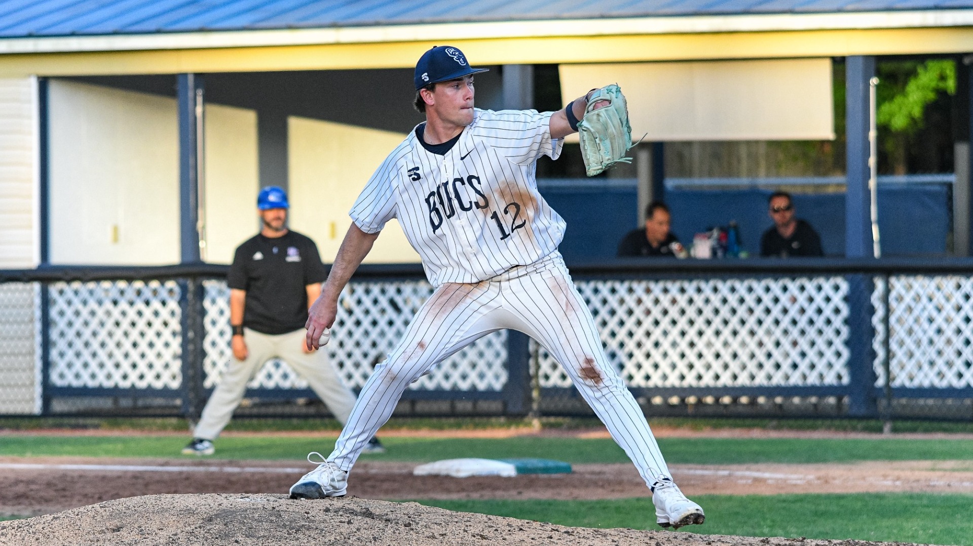 Charleston, S.C. —  in Division 1 men’s baseball action between Charleston Southern University and Presbyterian College on April 2, 2026, at Charleston Singleton Baseball Complex.(Mandatory Credit: Arthur Ellis Photography)