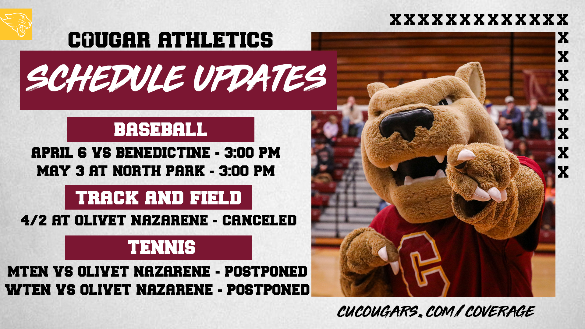 Schedule Updates 3