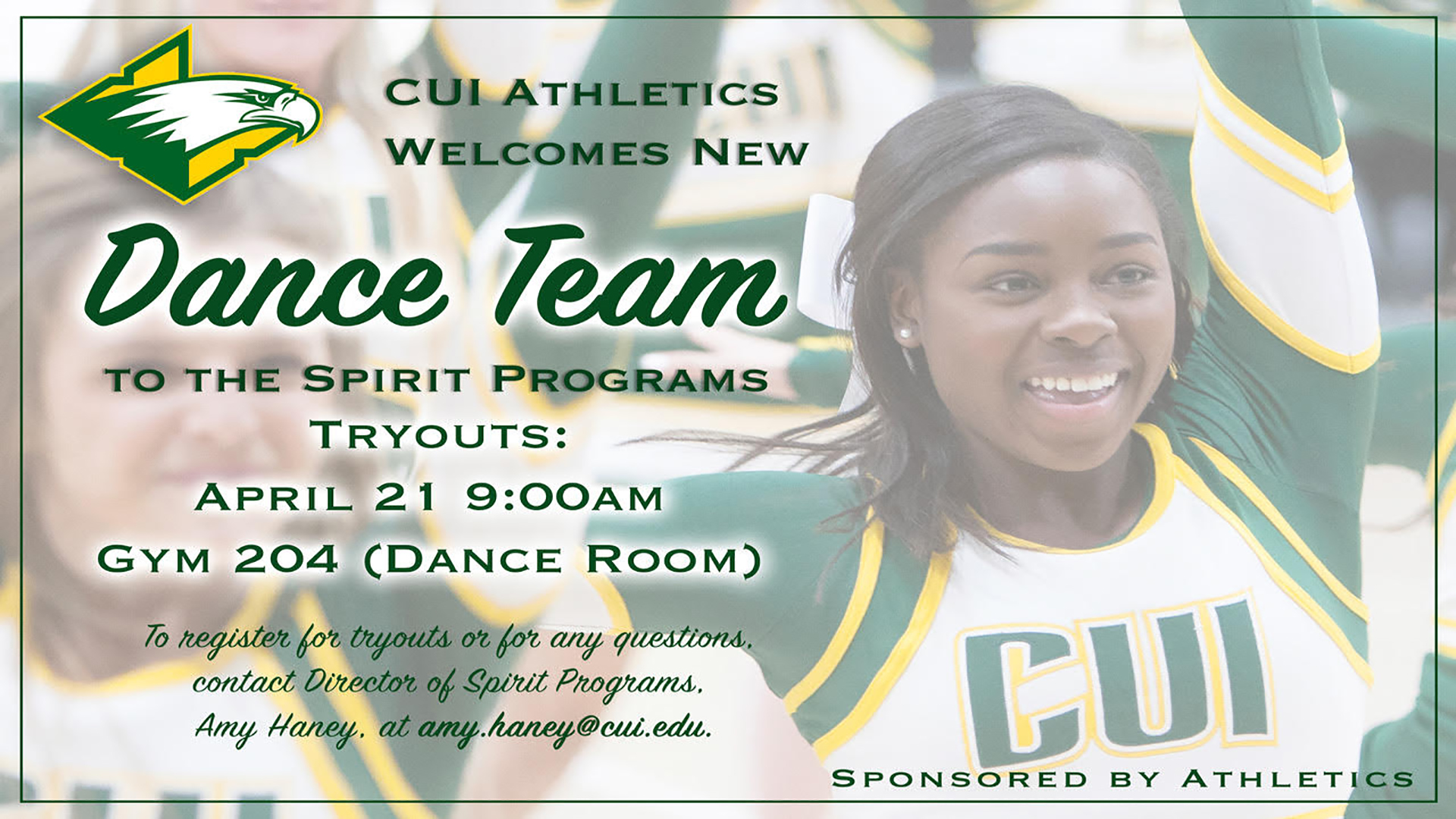 CUI adds Dance Team to spirit program, try outs April 2st Concordia