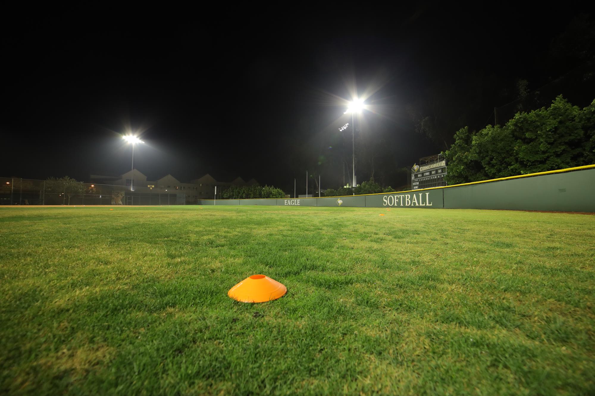Softball Field Lights Installed