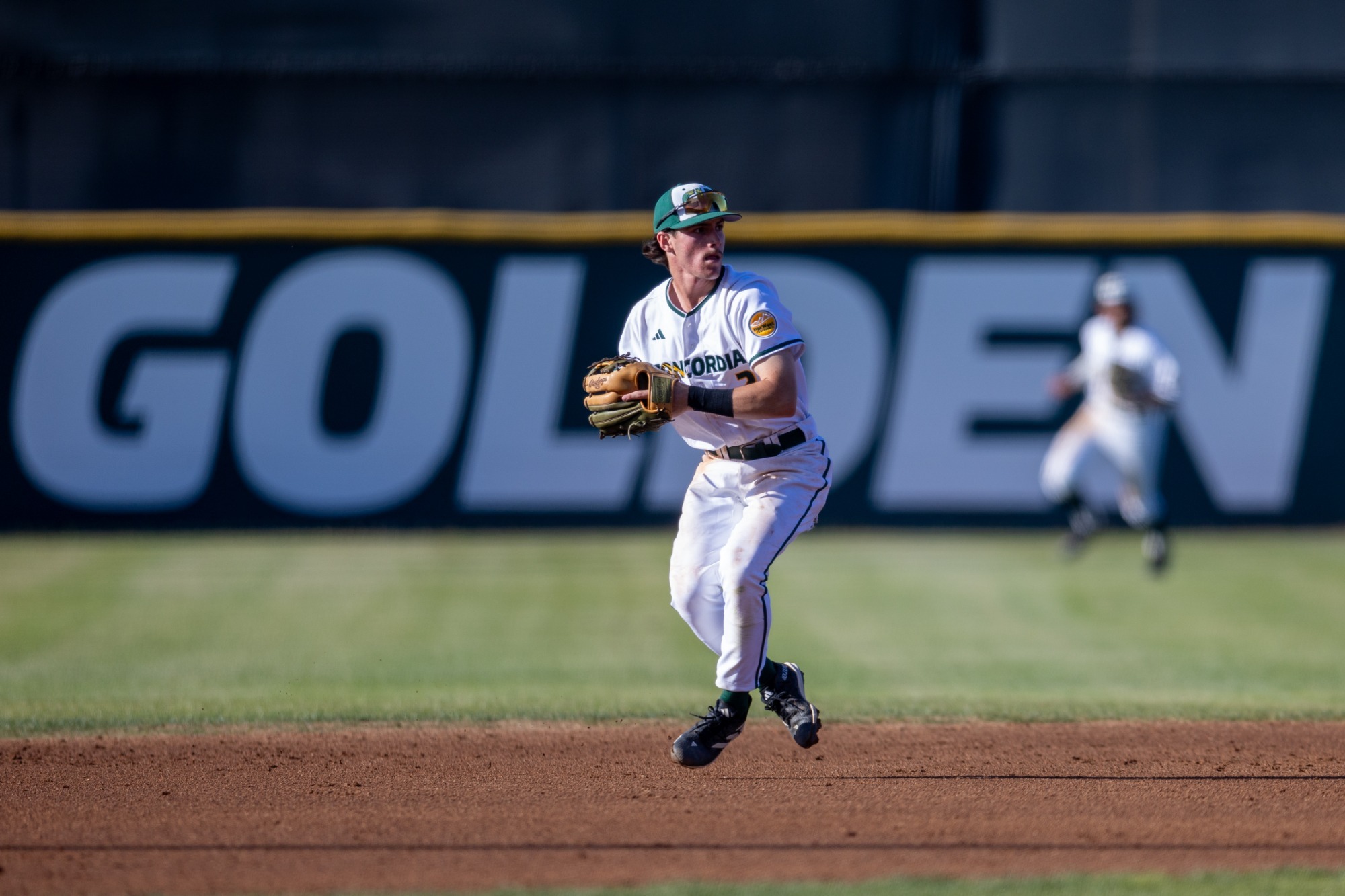 Isaiah Walz fancy GOLDEN footwork from shortstop
