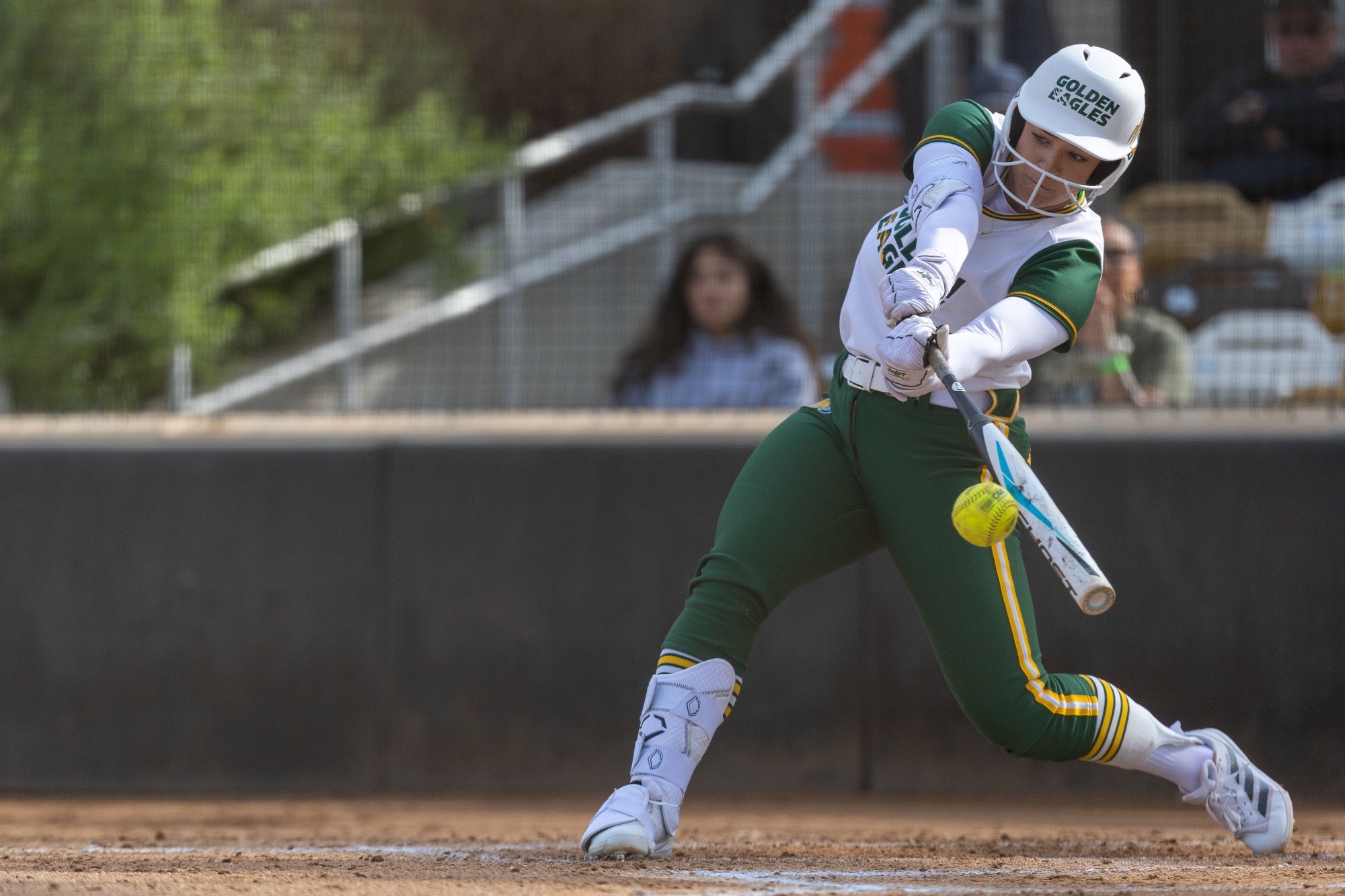 Kayla Rodgers making contact