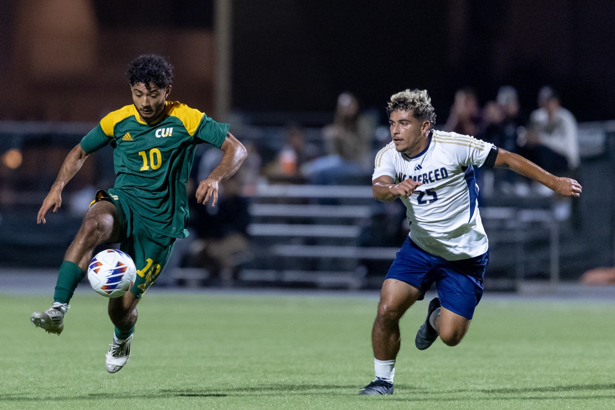 Miguel Arroyo collecting ball vs UC Merced