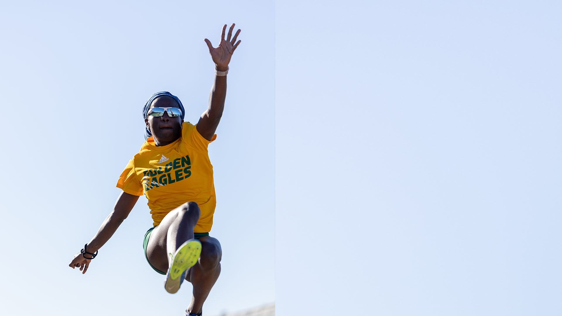 Jasmyn Crawford leaping