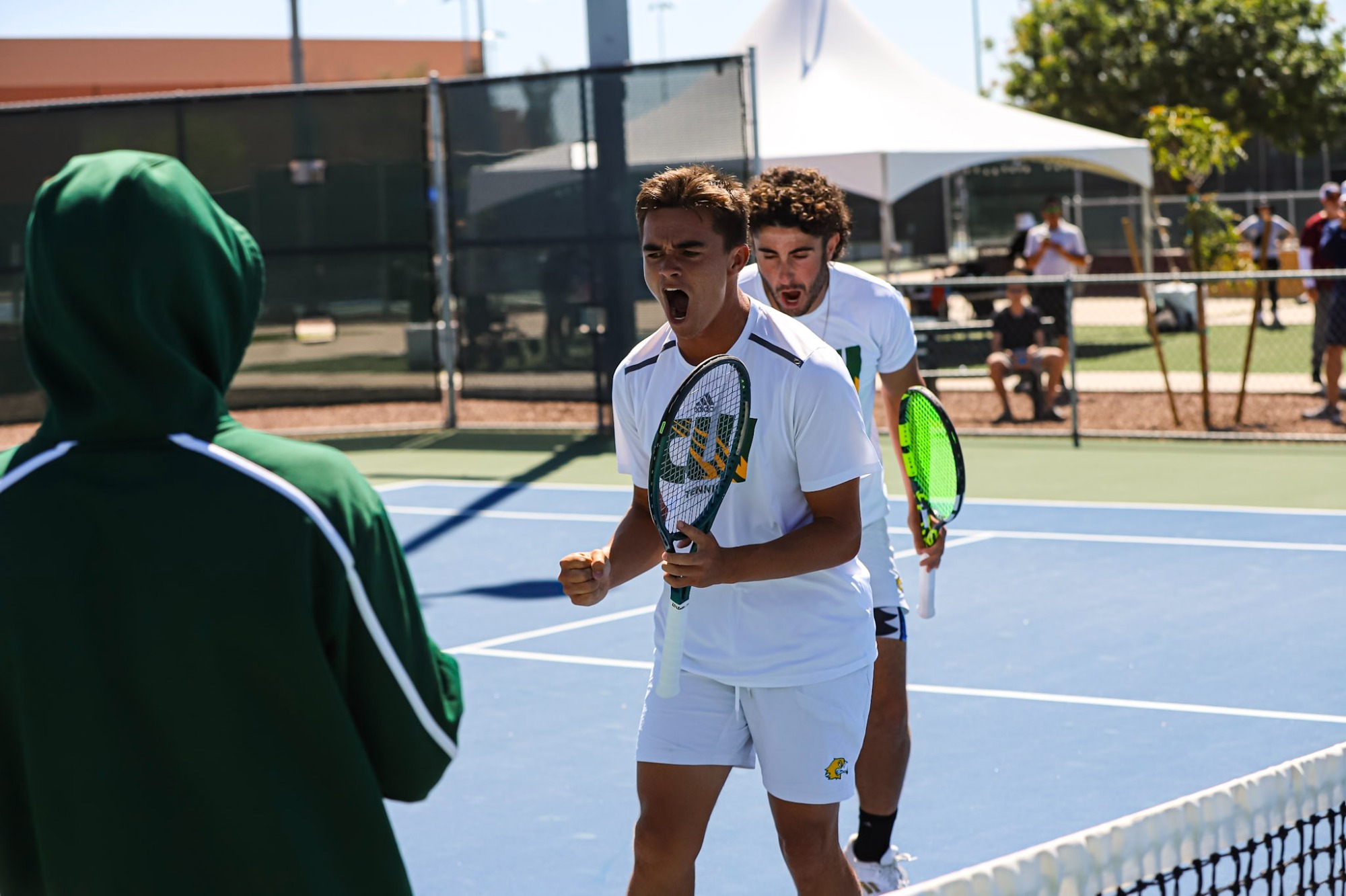 Spencer Cinco and Adam Kartzinel rejoicing