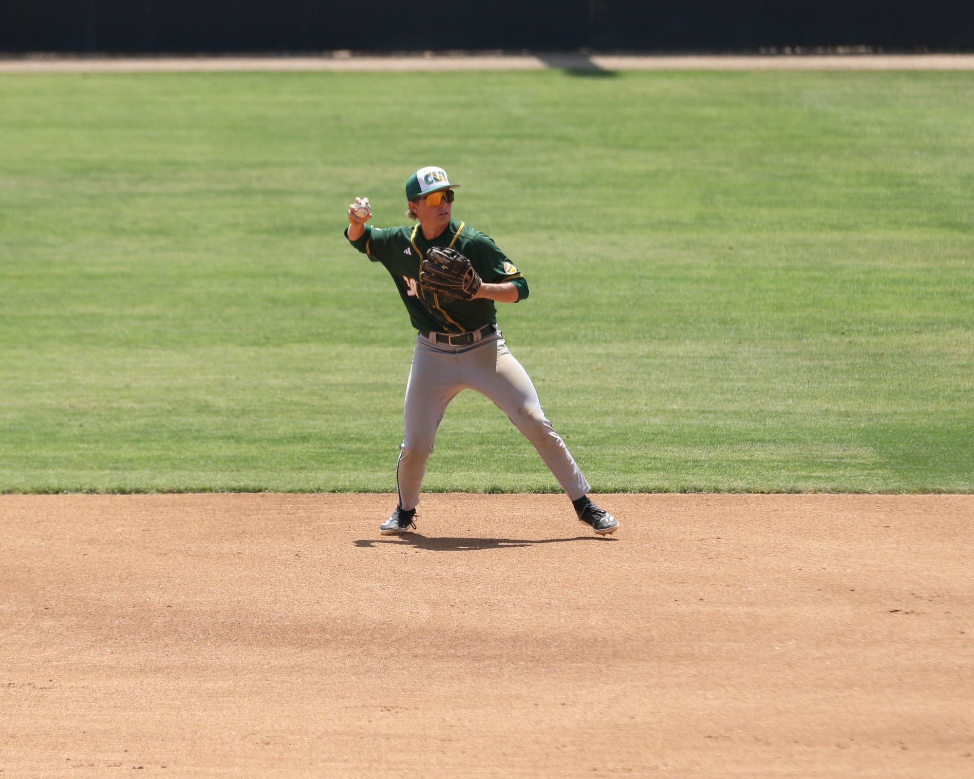 Landry Spitler fielding at Biola 2025 series