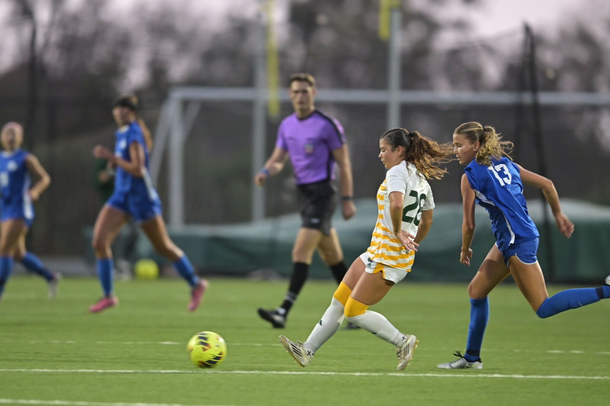 Madison Hall with ball vs CSUSM 2025