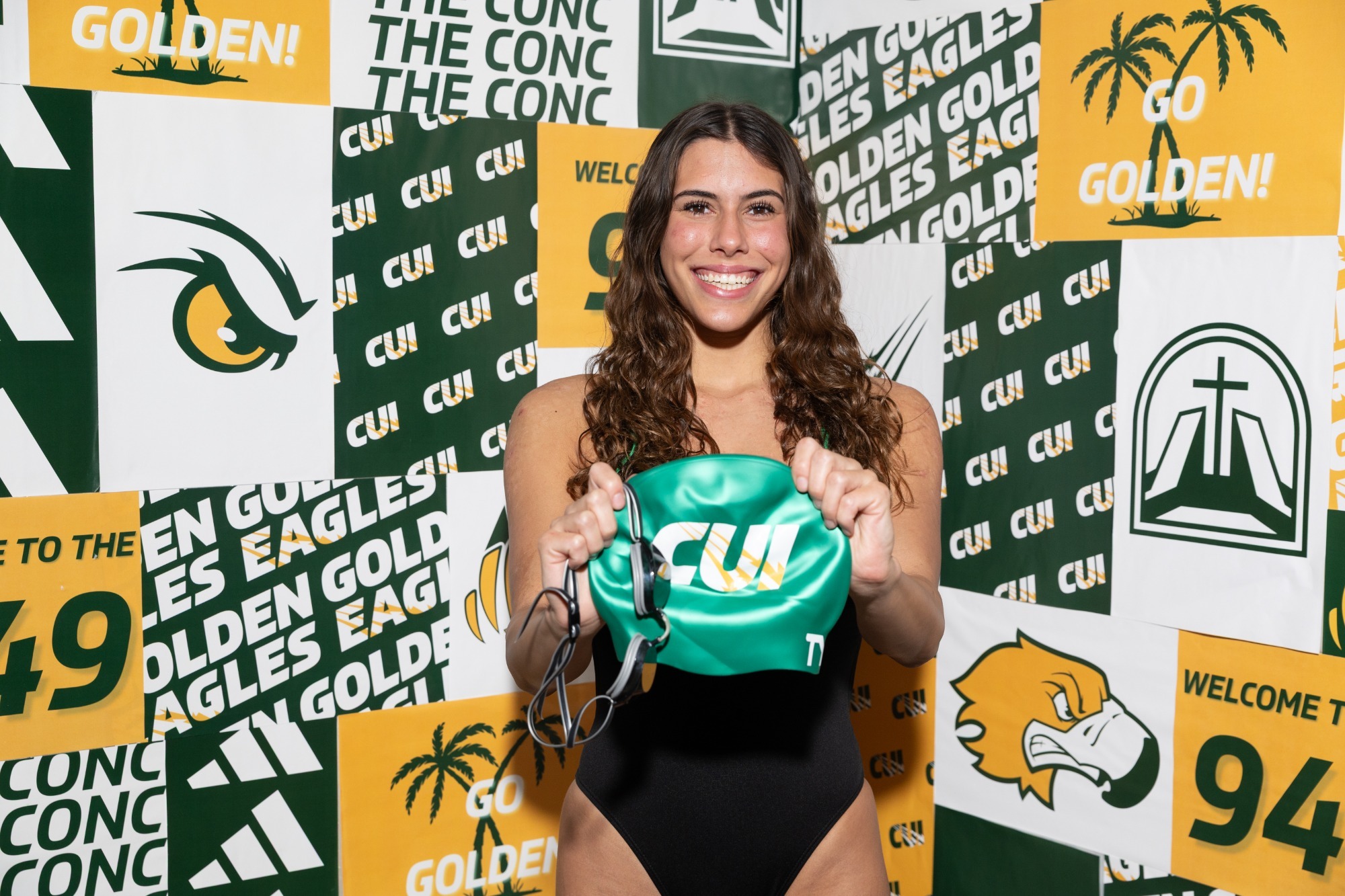 Carissa Ward with cap at Media Day 2026