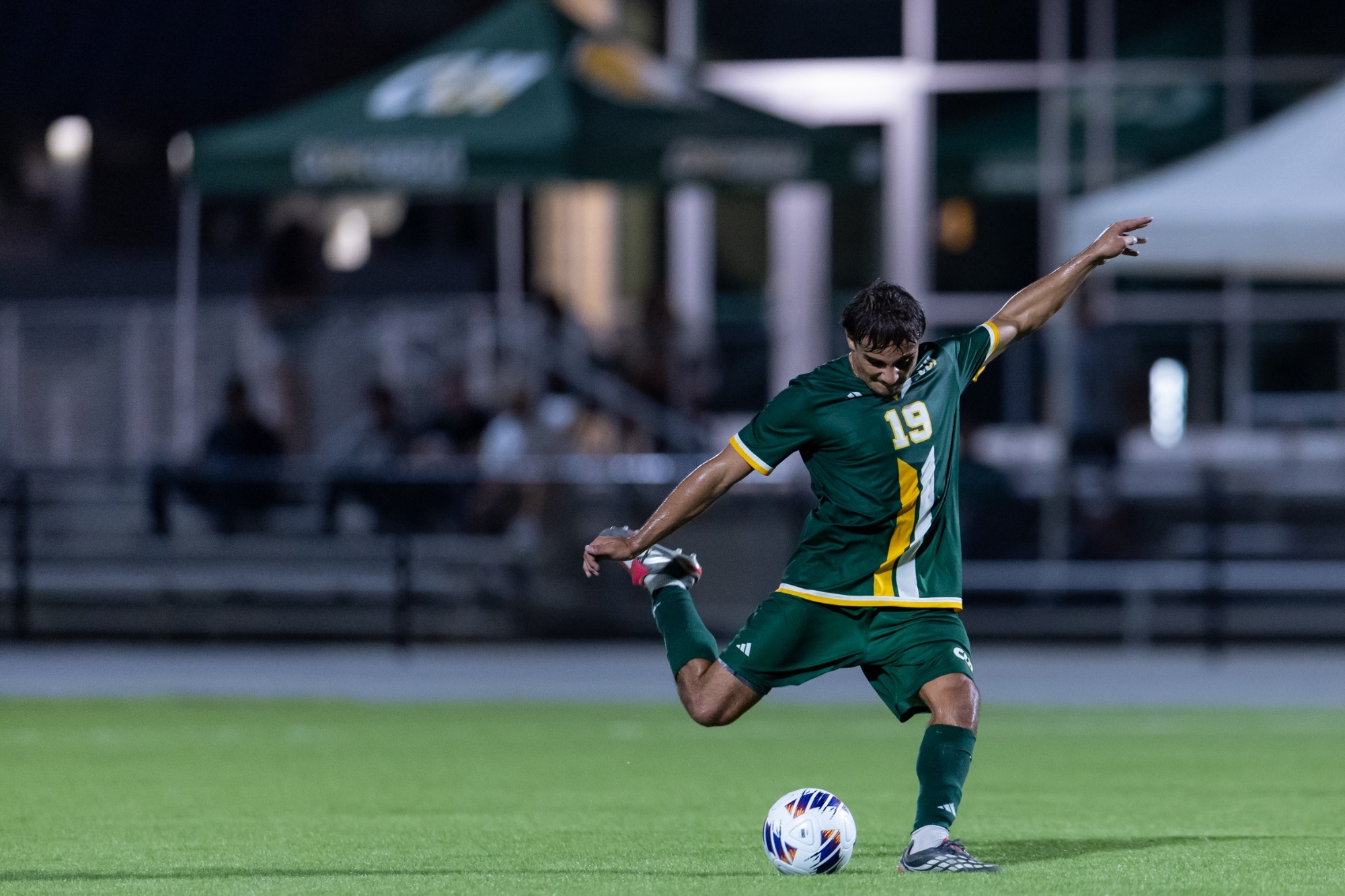Marcus Ozmai booting it during 2026 Hawaii home stand