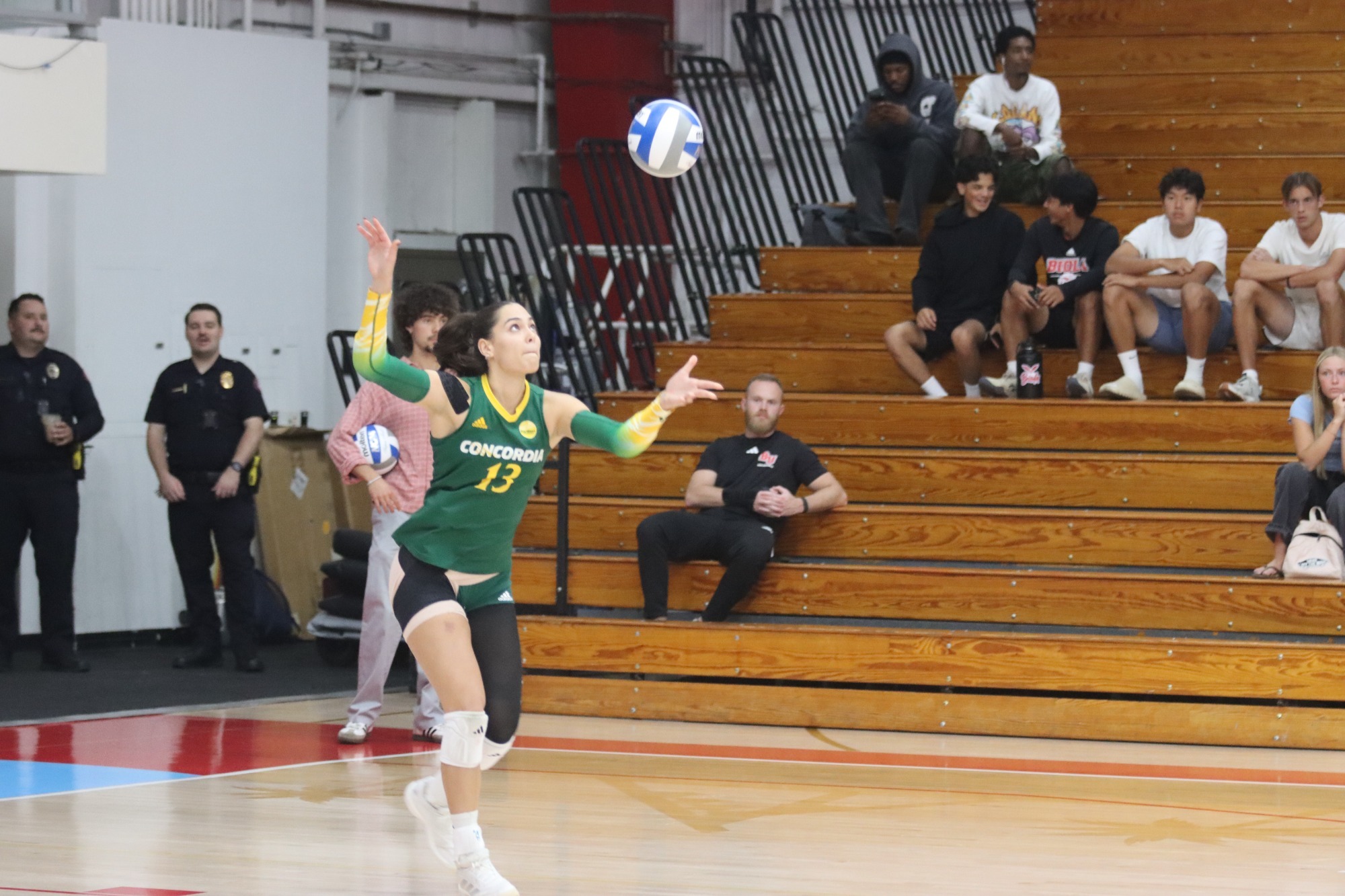 Emma Wegleitner Serving at Biola in 2026 match