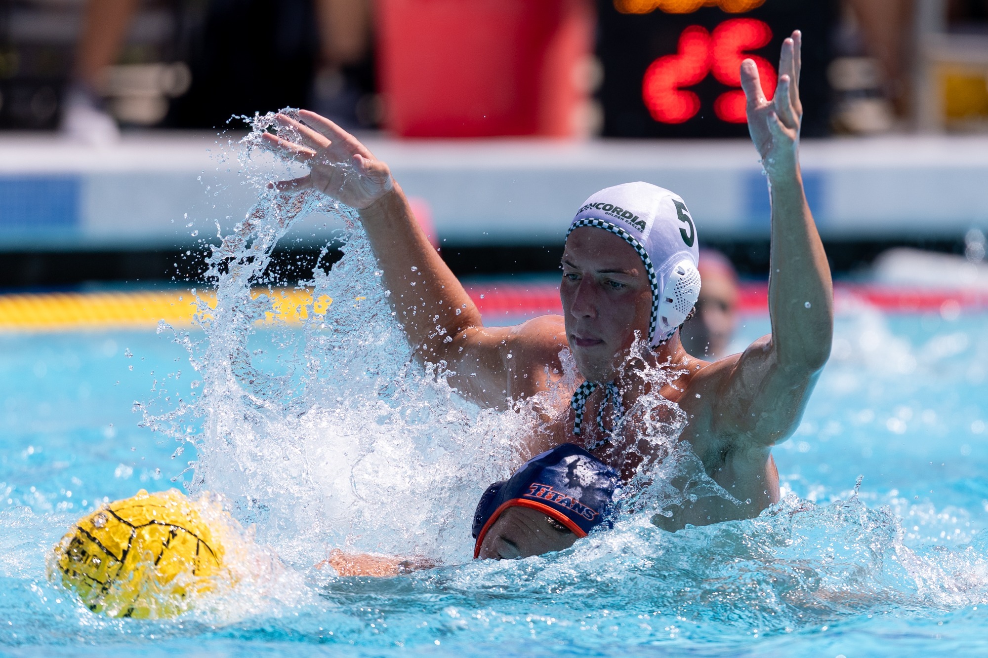 Hugo Wouters defending vs CSUF early in 2026 season