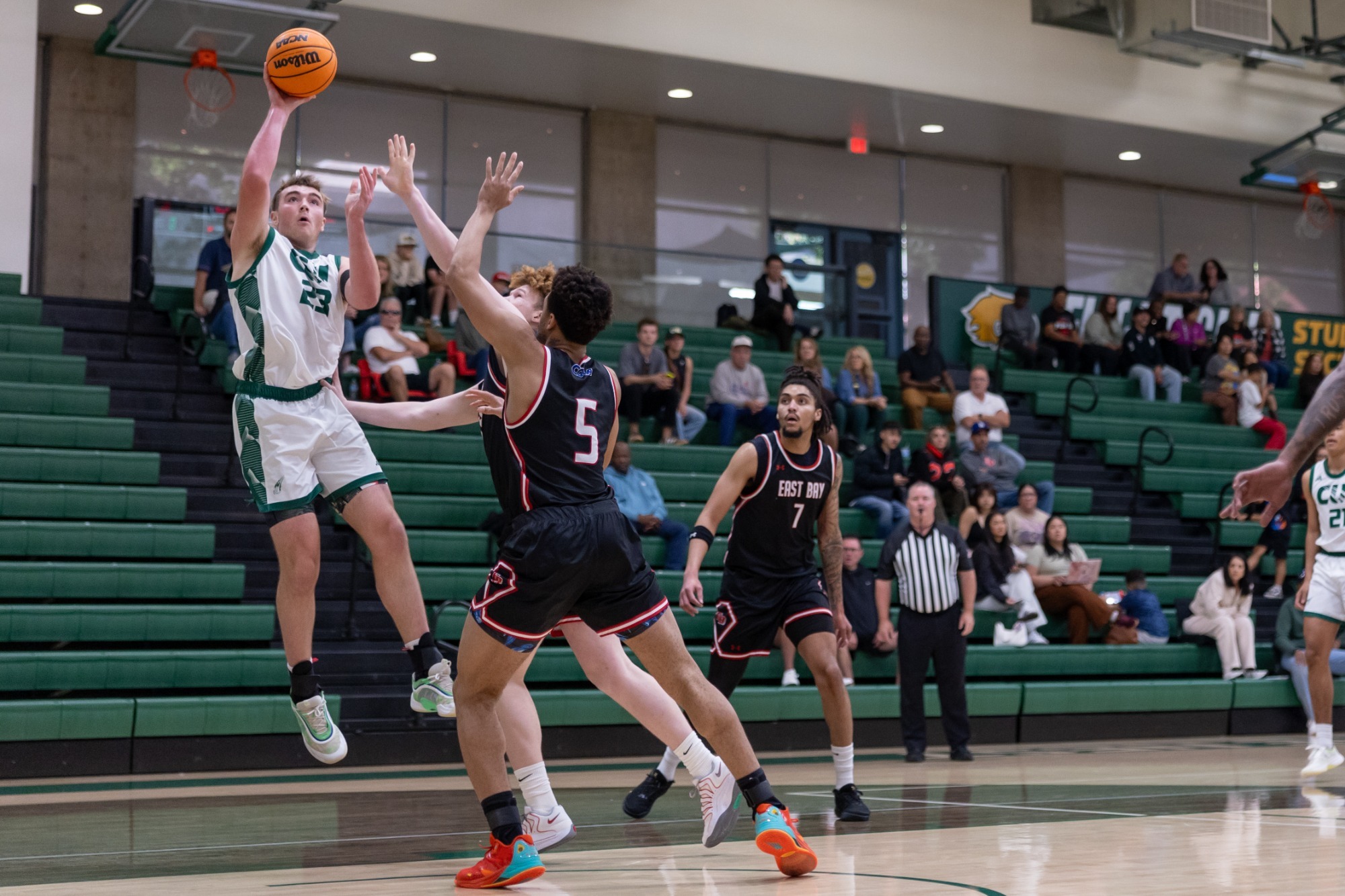 Nick Corbett hook shot vs East Bay