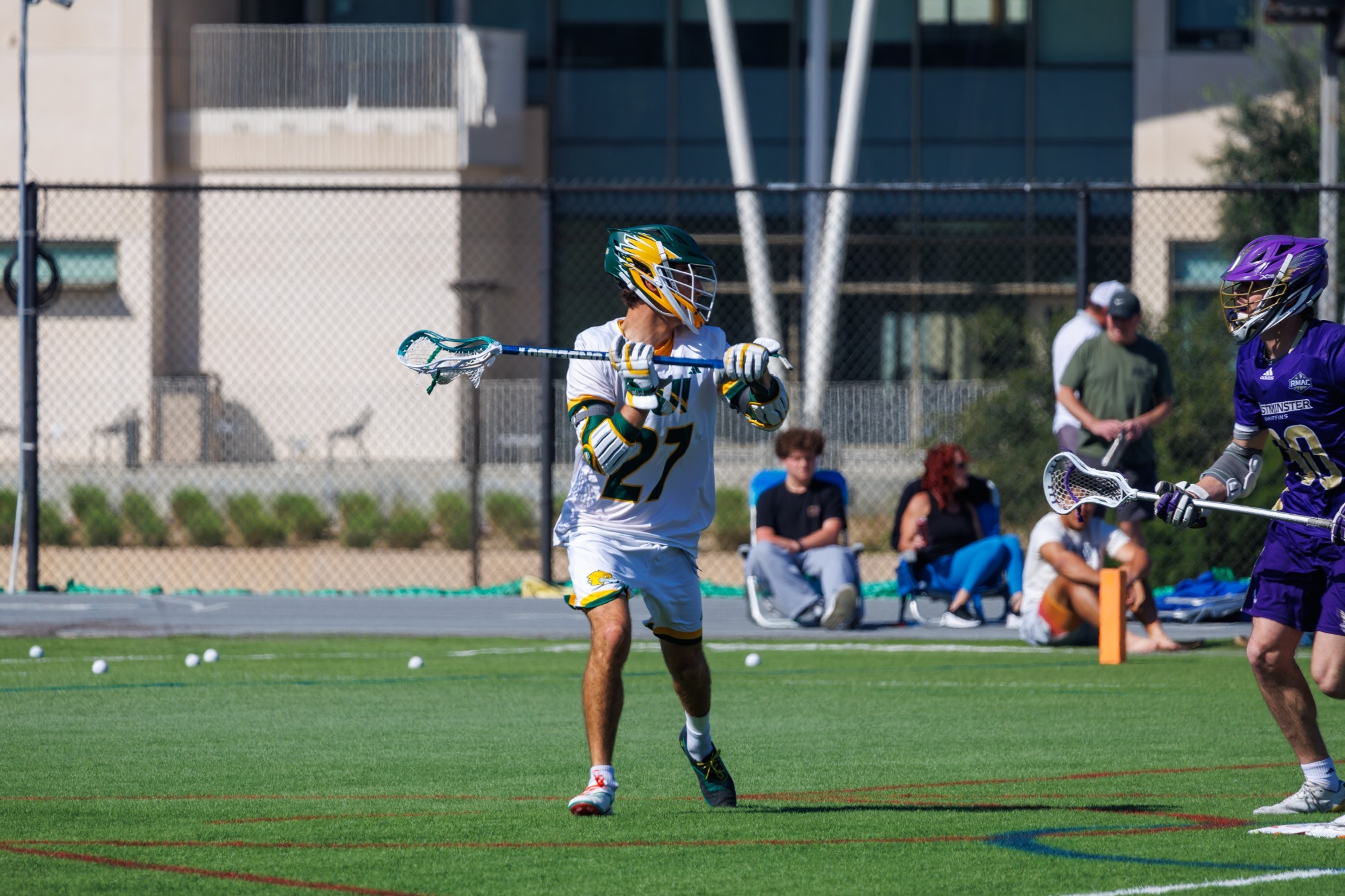 Matt Carresi against Westminster 2026 home opener