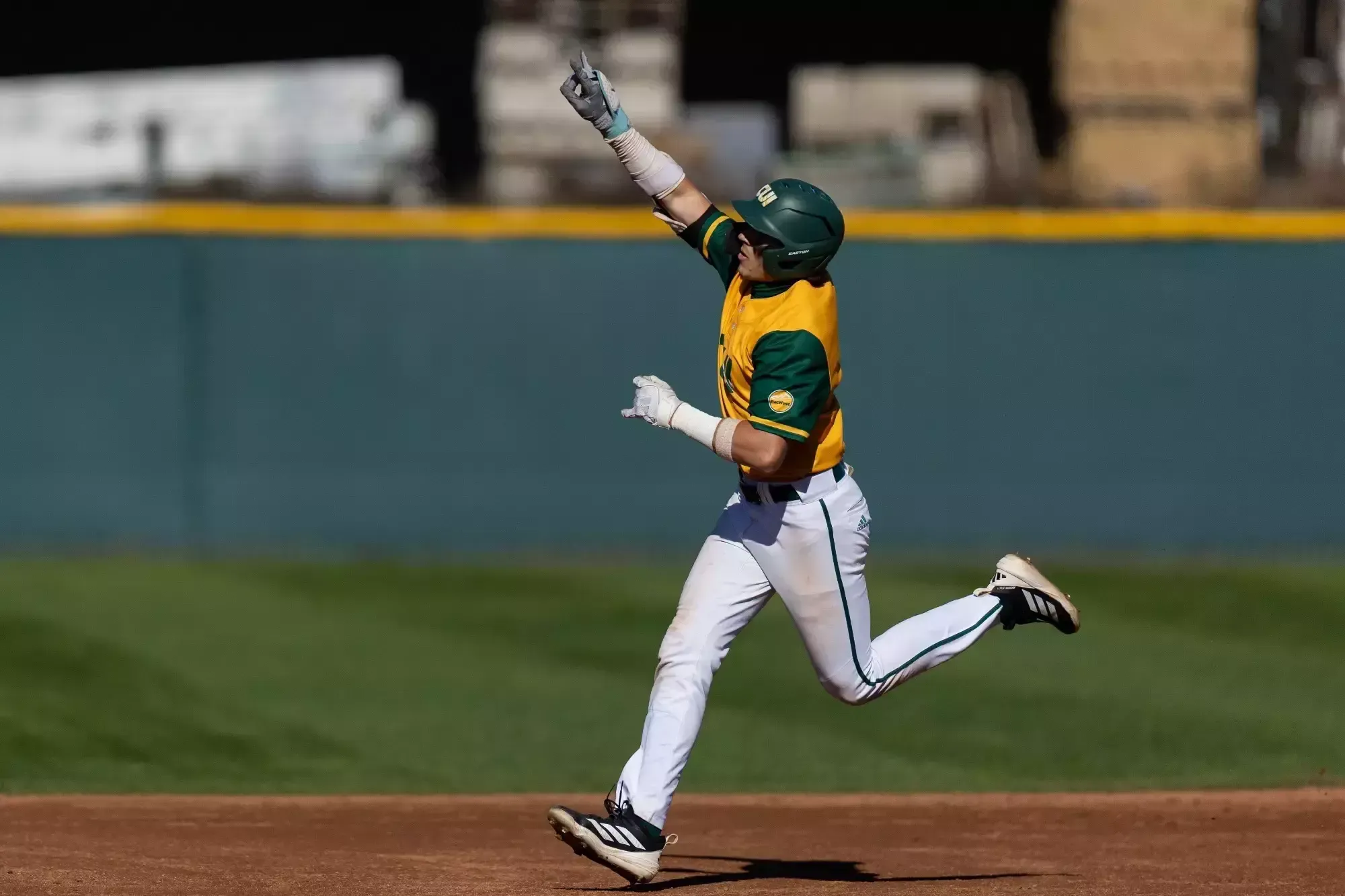 Nolan Caira pointing to the sky vs PLNU
