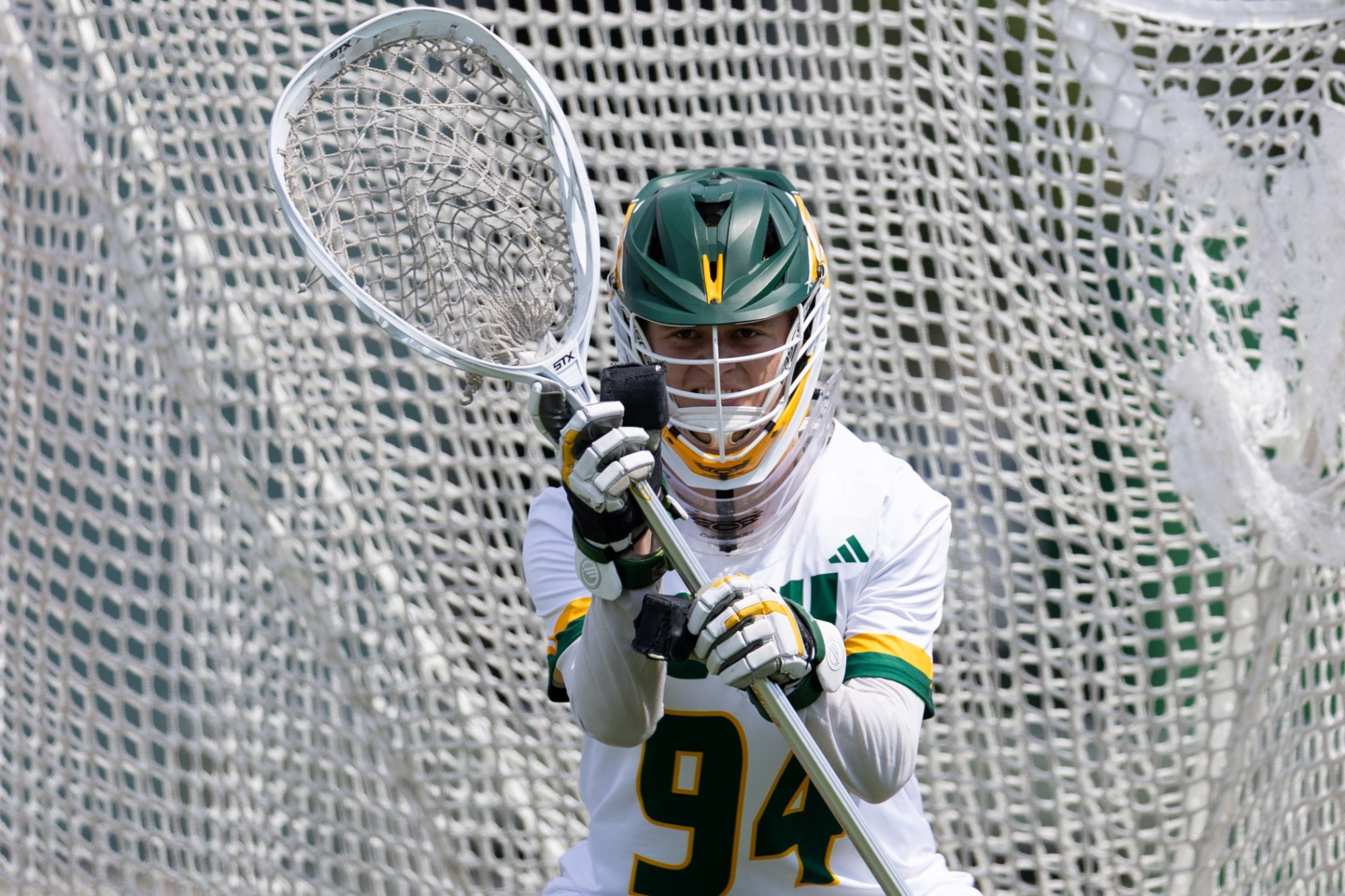 Brody Woods CUI freshman goalie vs DUC 2026