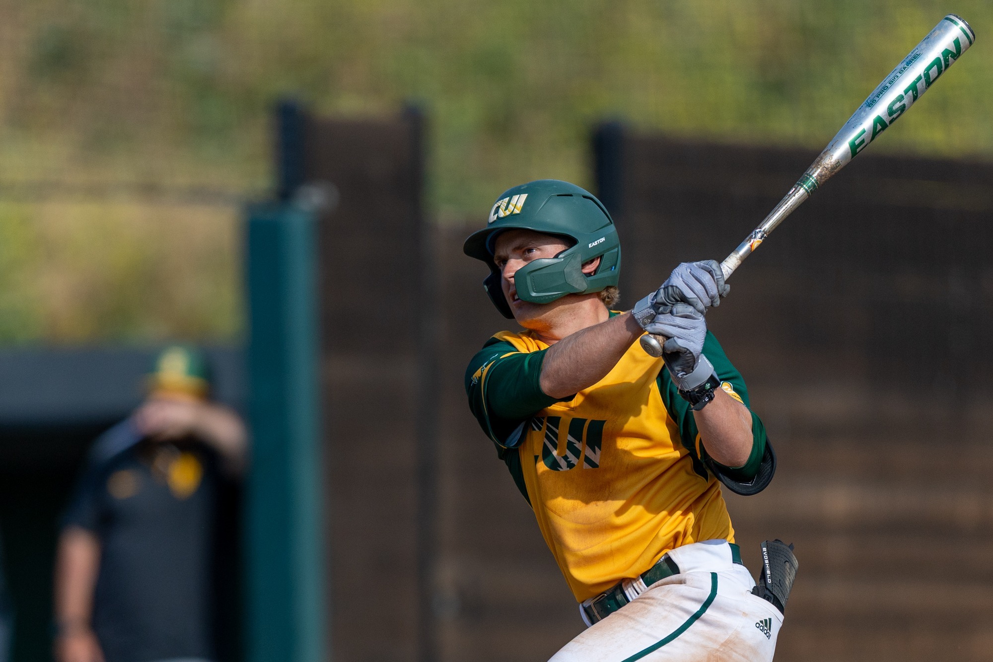 Landry Spitler swinging vs PLNU