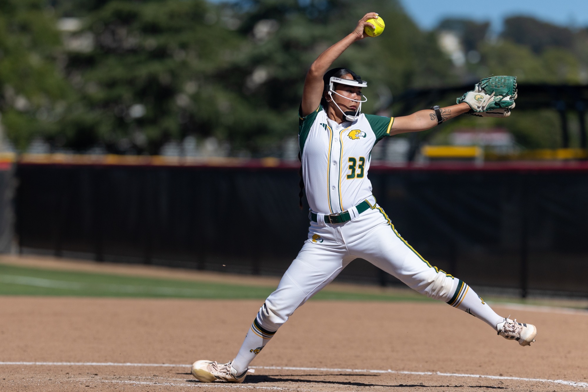 Kailey Estes delivery at NCAA Regional