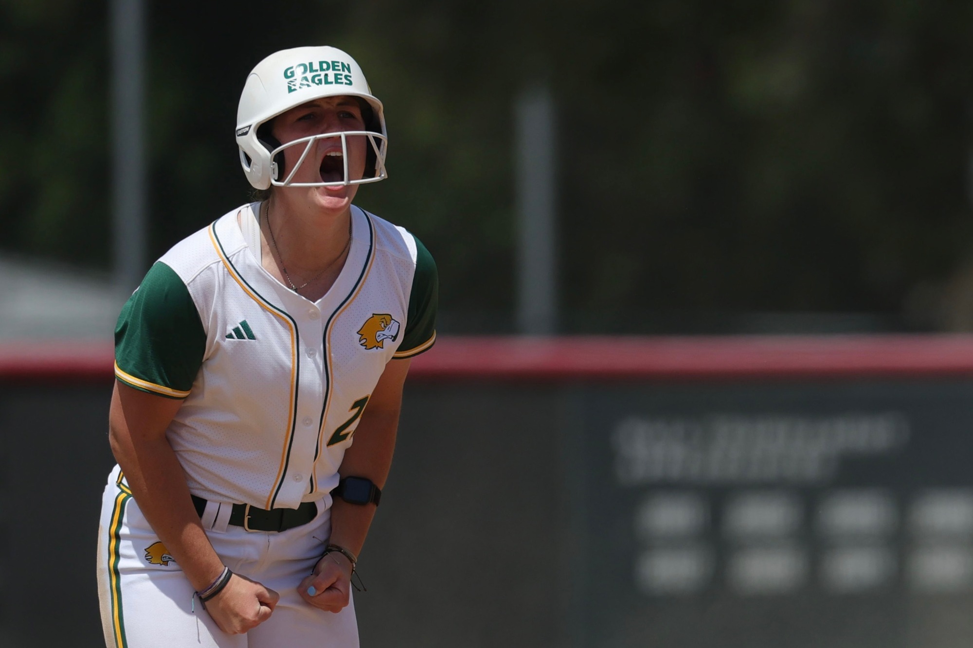 Morgan Kneubuhler pumped in PacWest Tourney win