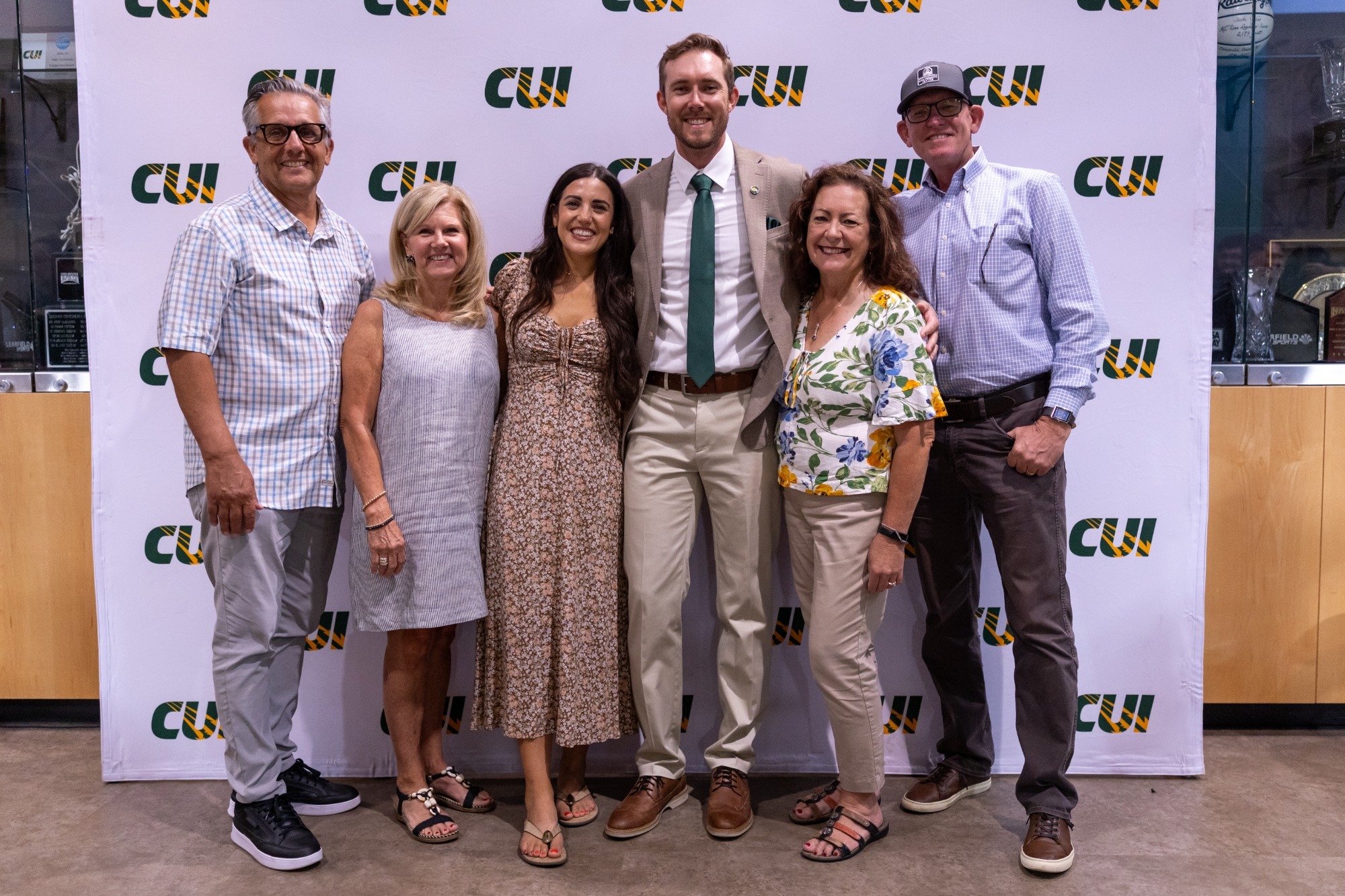 John Brunk introductory press conference with wife and parents