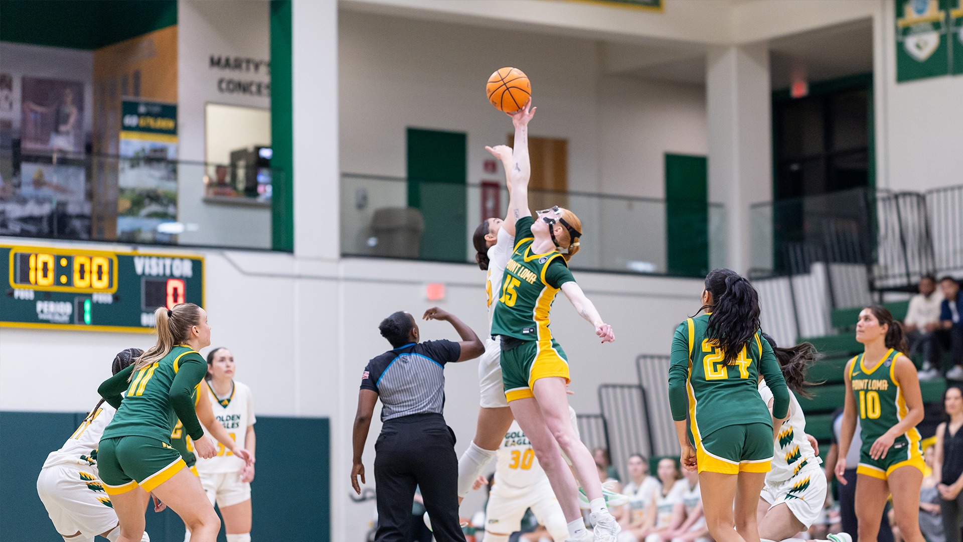 Genesis Hopkins opening tip vs Point Loma 25-26 season
