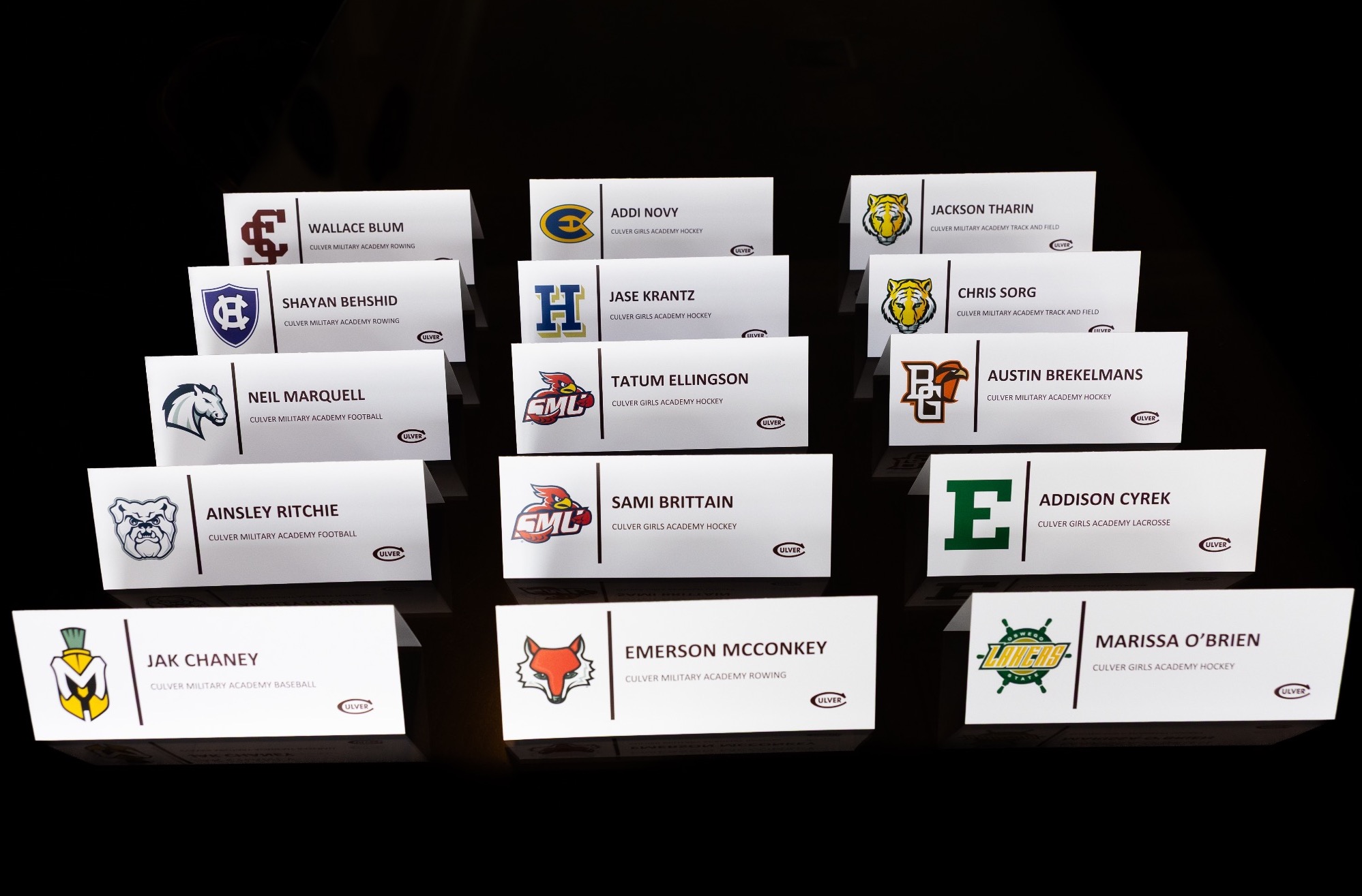 Signing Day Table Tents
