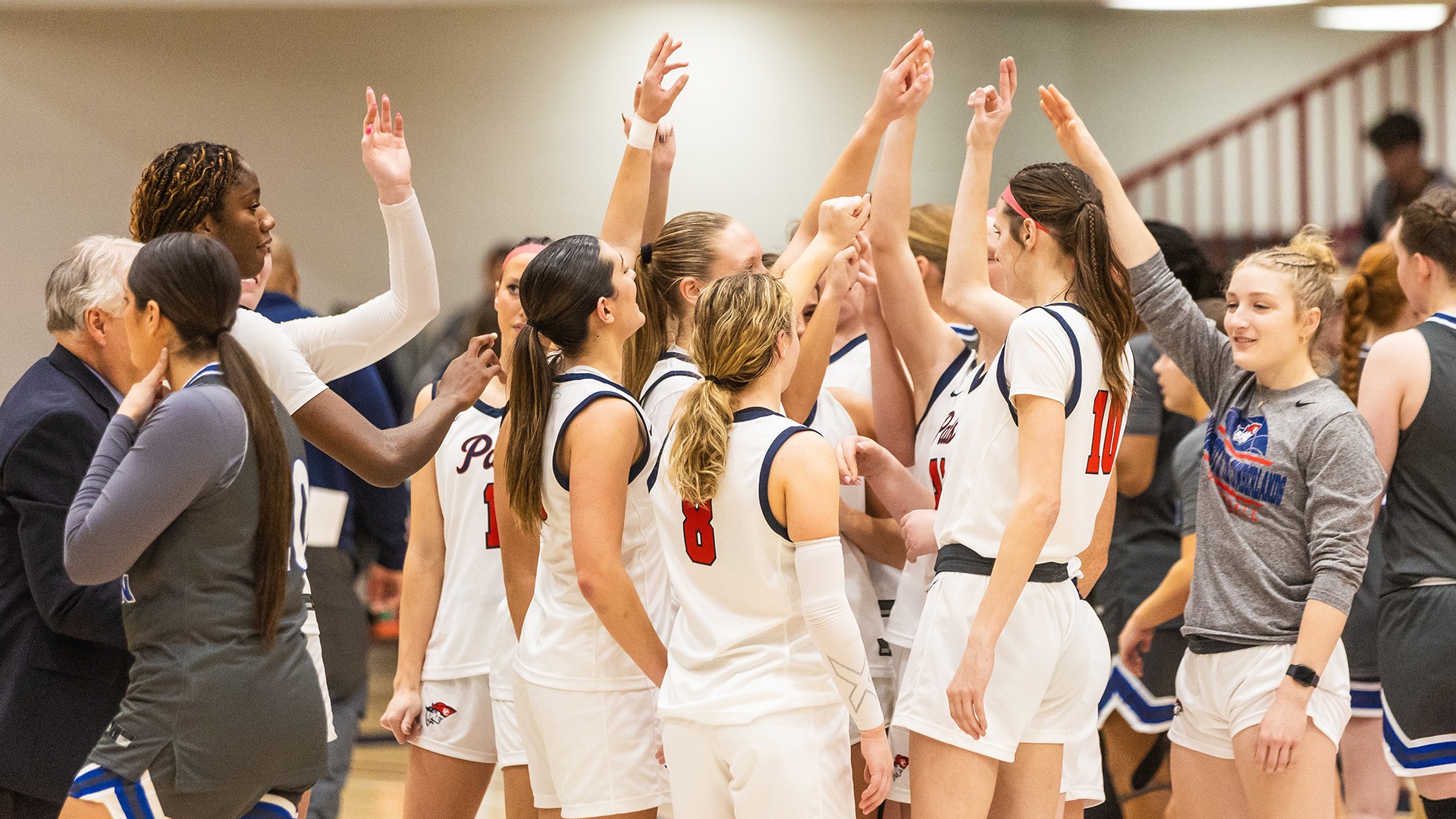 WBB Celebrating a win 