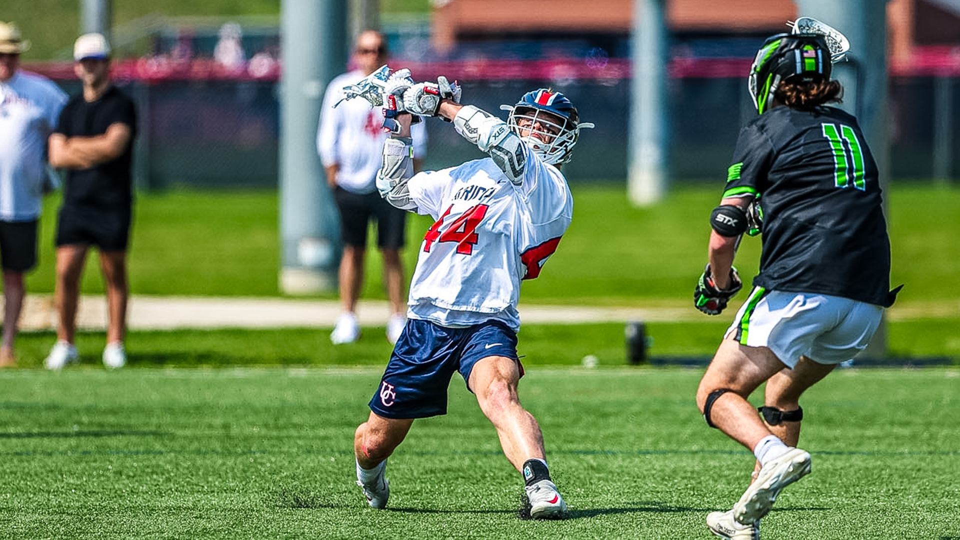 Will Rogers netting a goal