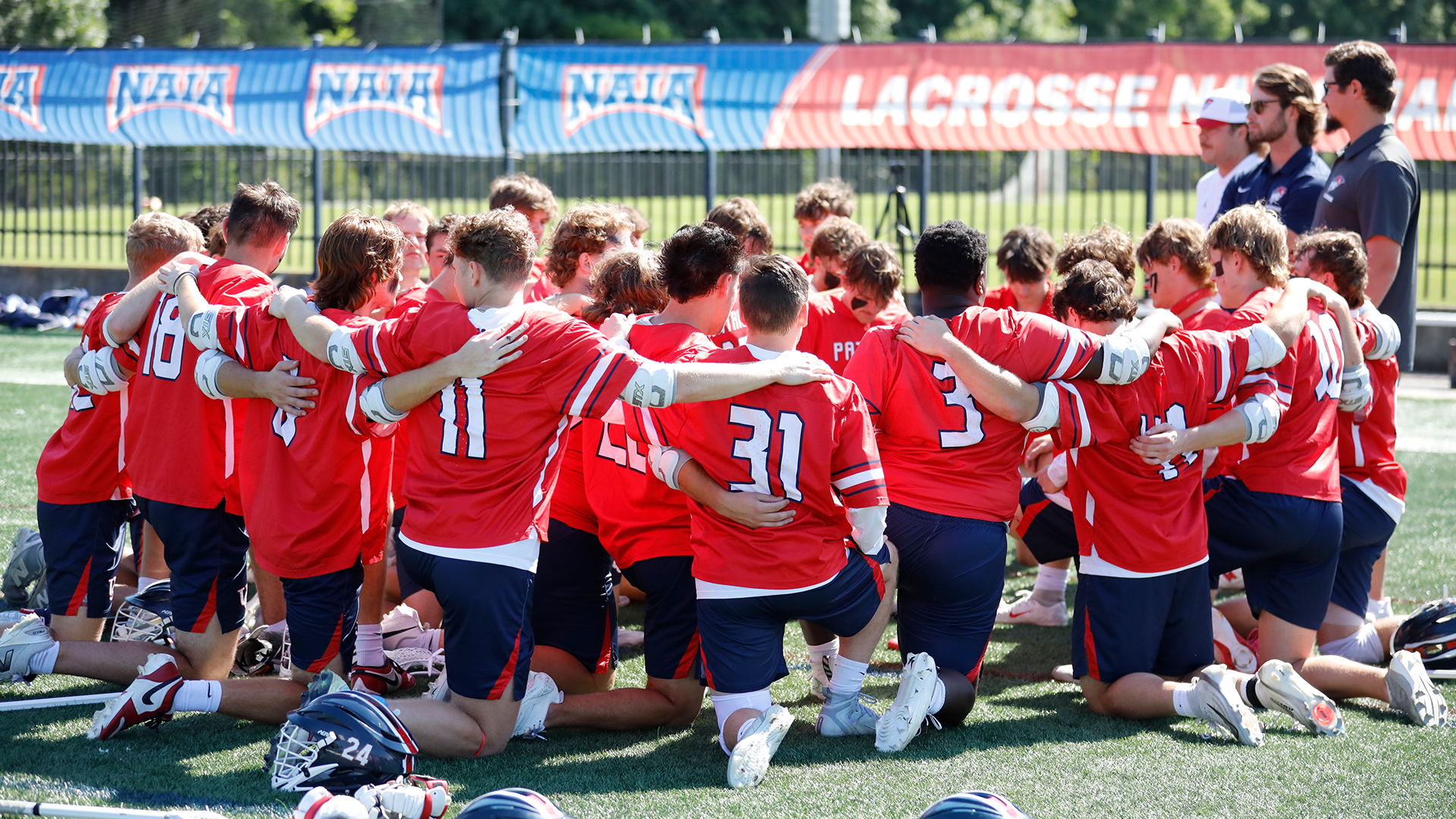 MLAX Team Huddle