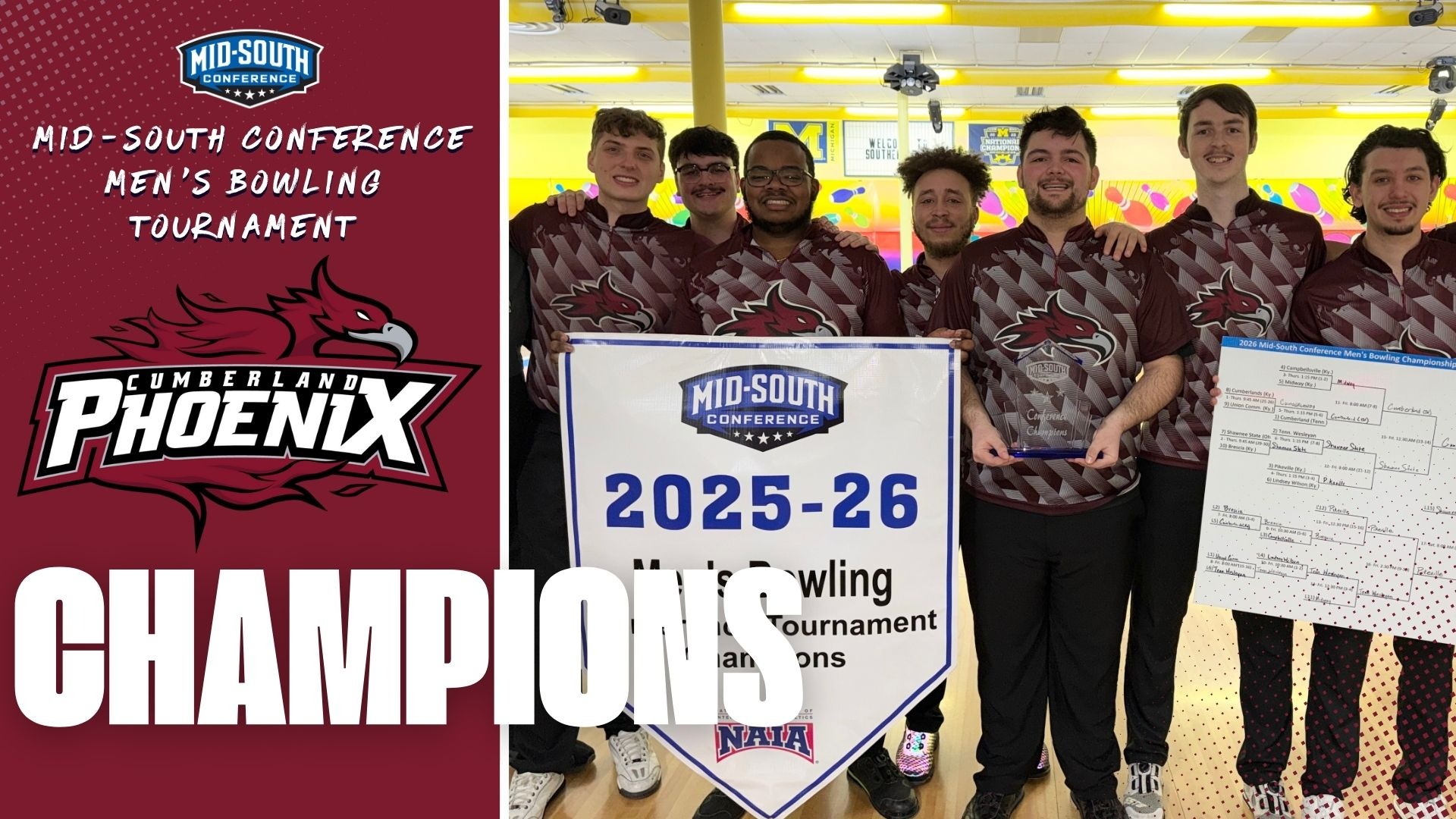 Men's Bowling Conference Tournament Champs