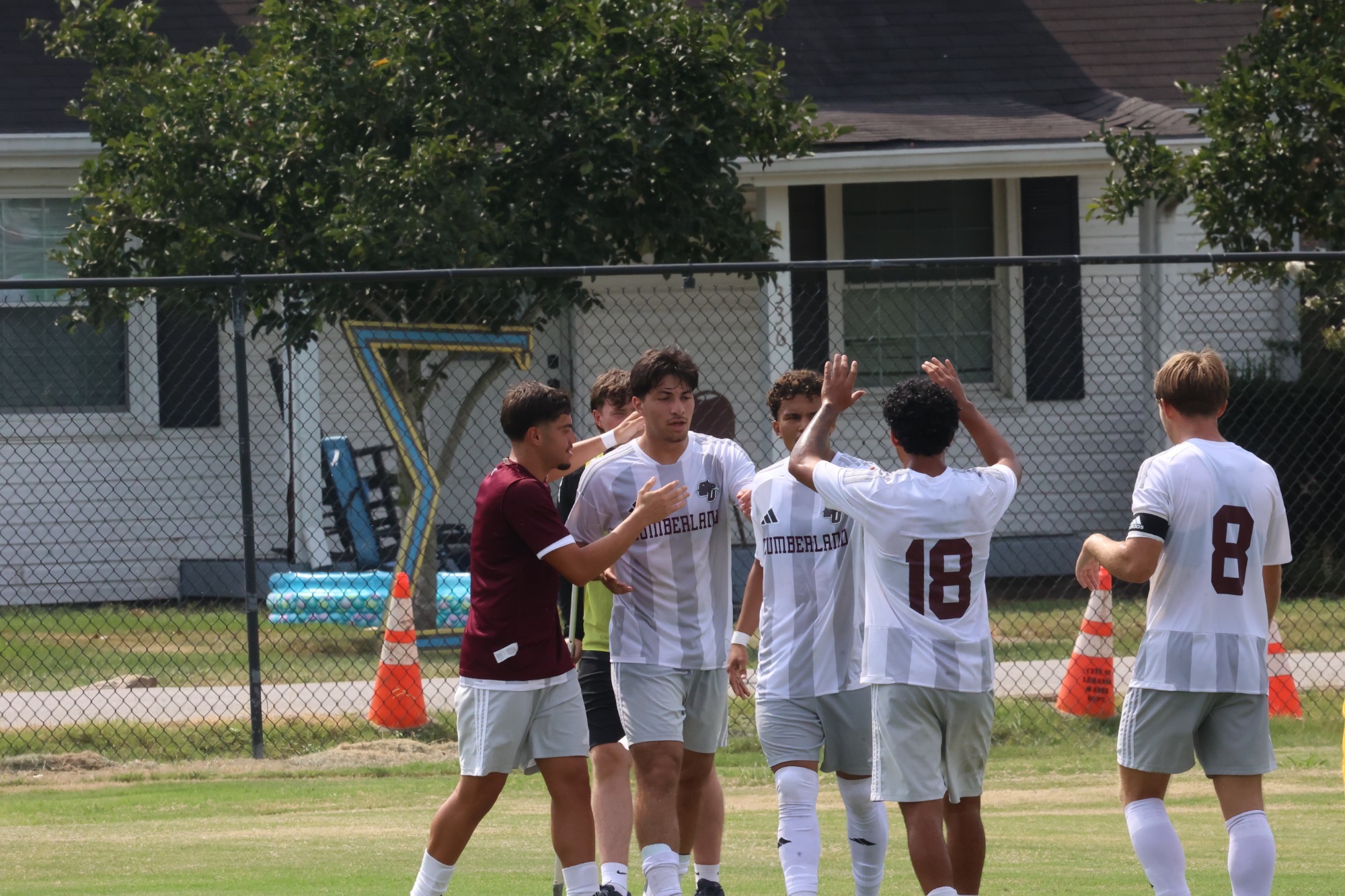 mens soccer celly 