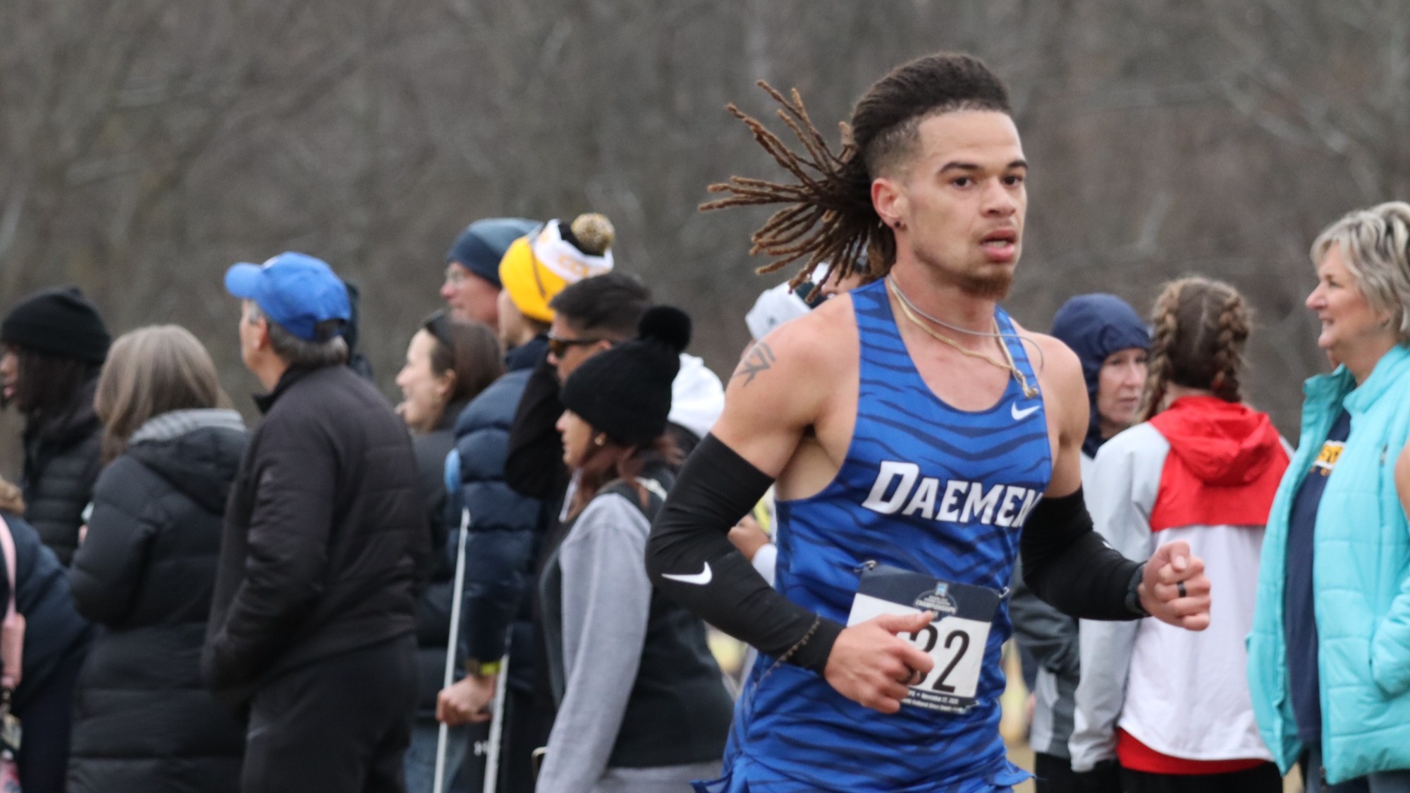 CJ Johnson runs at the 2025 NCAA Division II Cross Country Championships