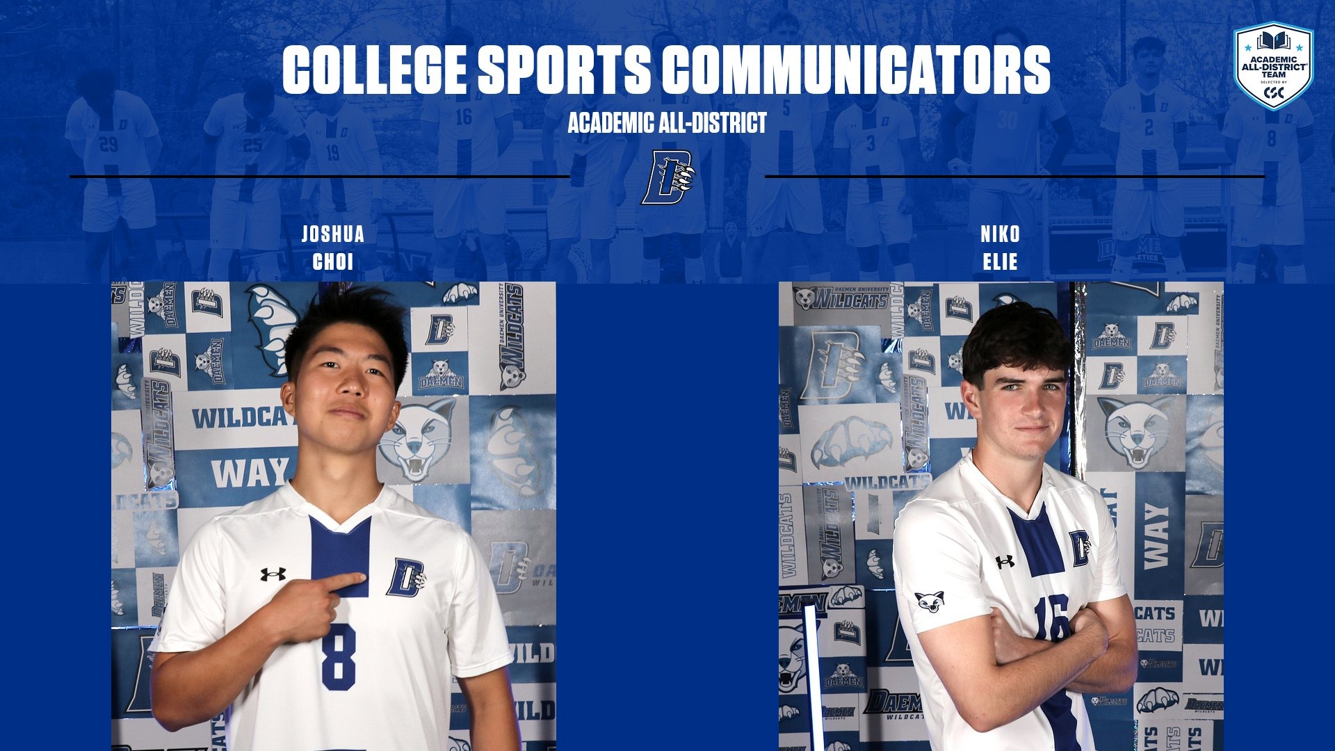 CSC Academic All-District Men's Soccer